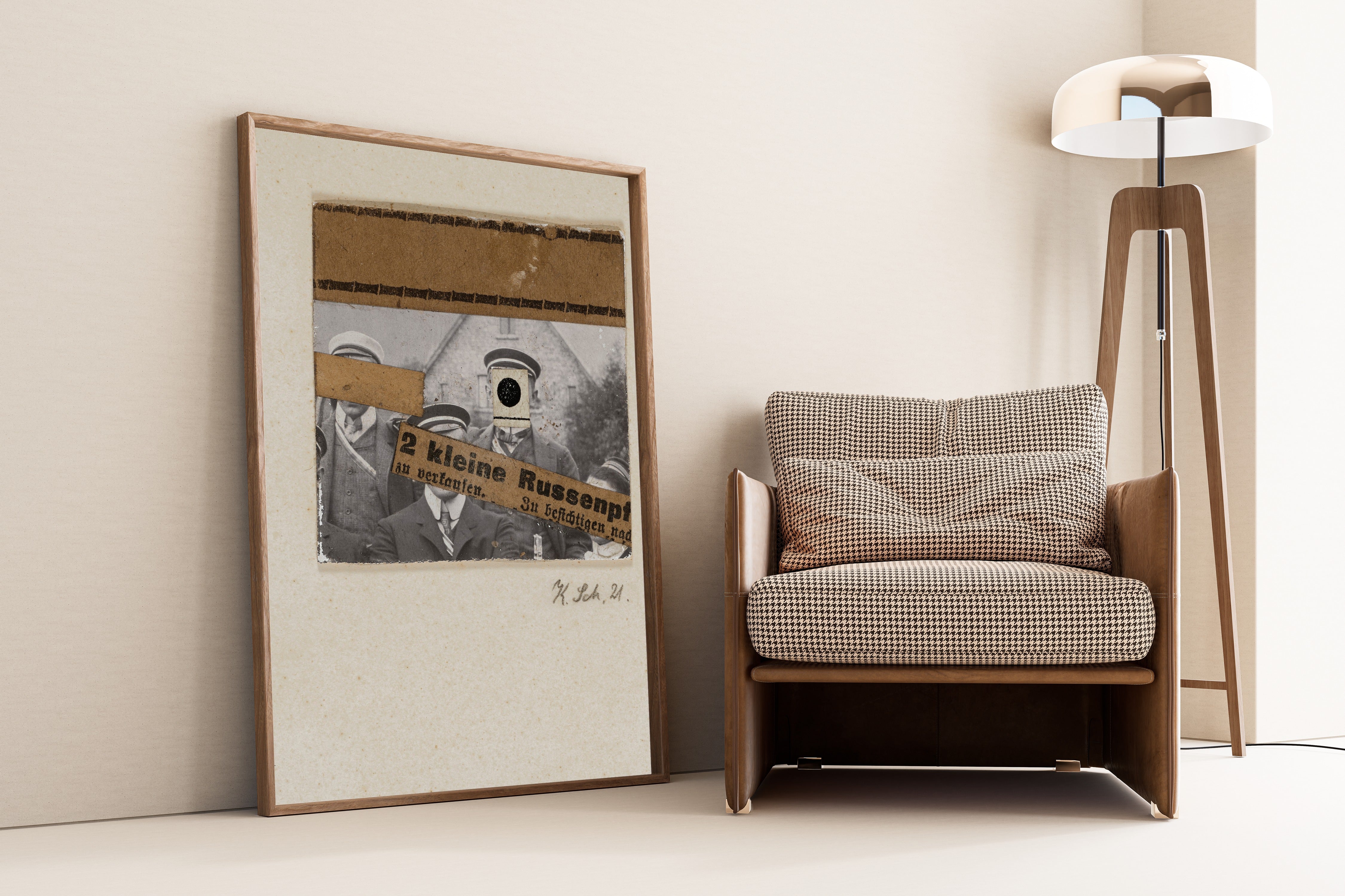 Kurt Schwitters — Ohne titel (2 kleine Russenpf) | Fine Art Print