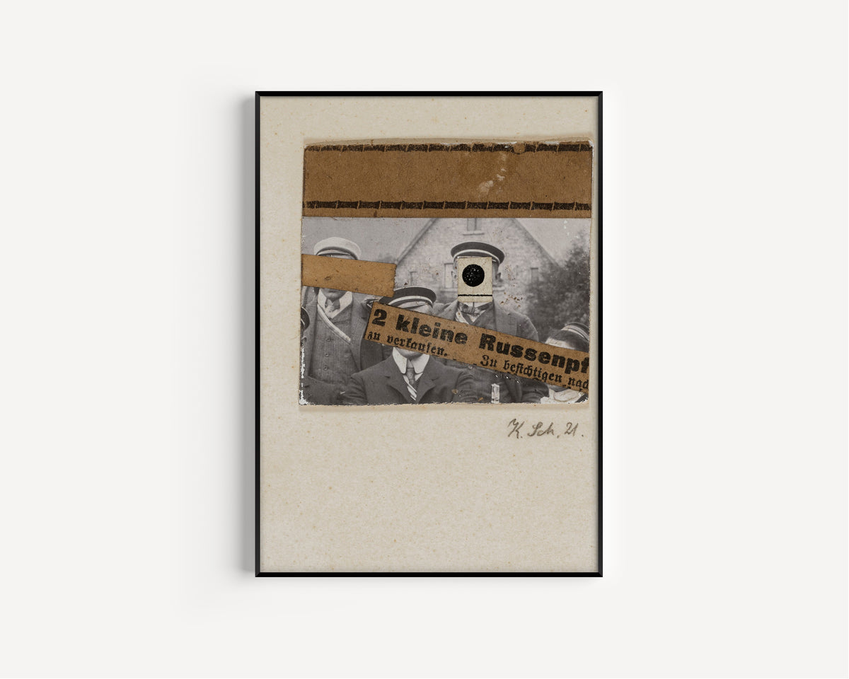 Kurt Schwitters — Ohne titel (2 kleine Russenpf) | Fine Art Print