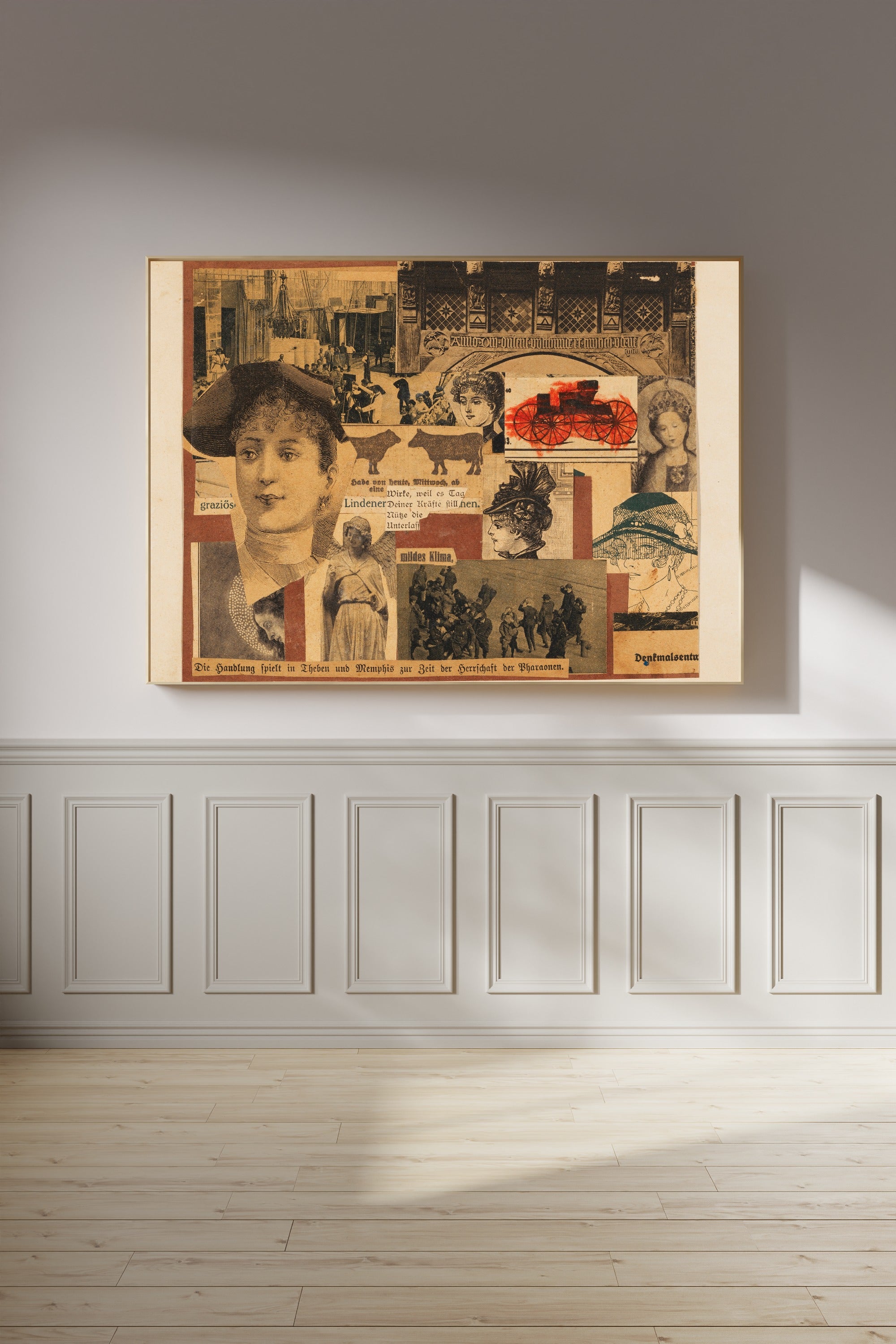 Kurt Schwitters — Ohne Titel (Die Handlung spielt in Theben) | Fine Art Print