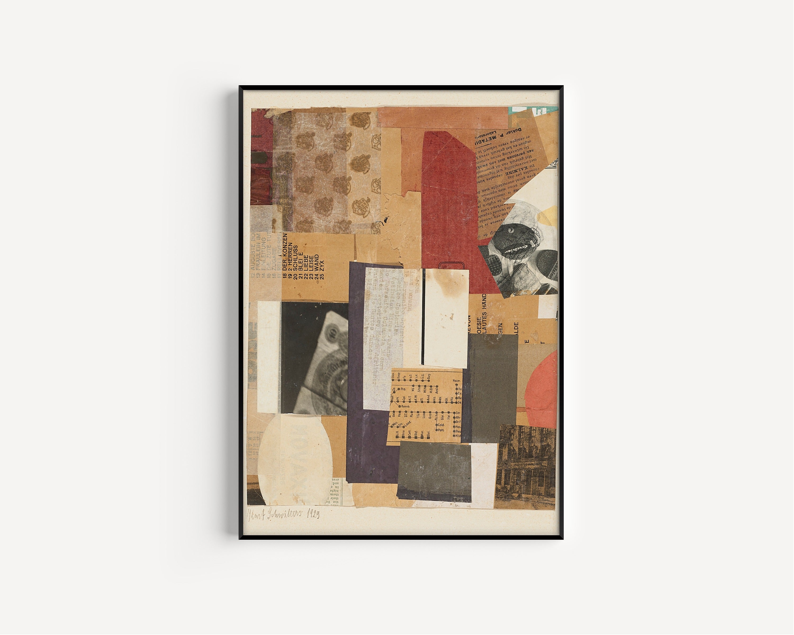 Kurt Schwitters — Ohne Titel (Oesie) | Fine Art Print