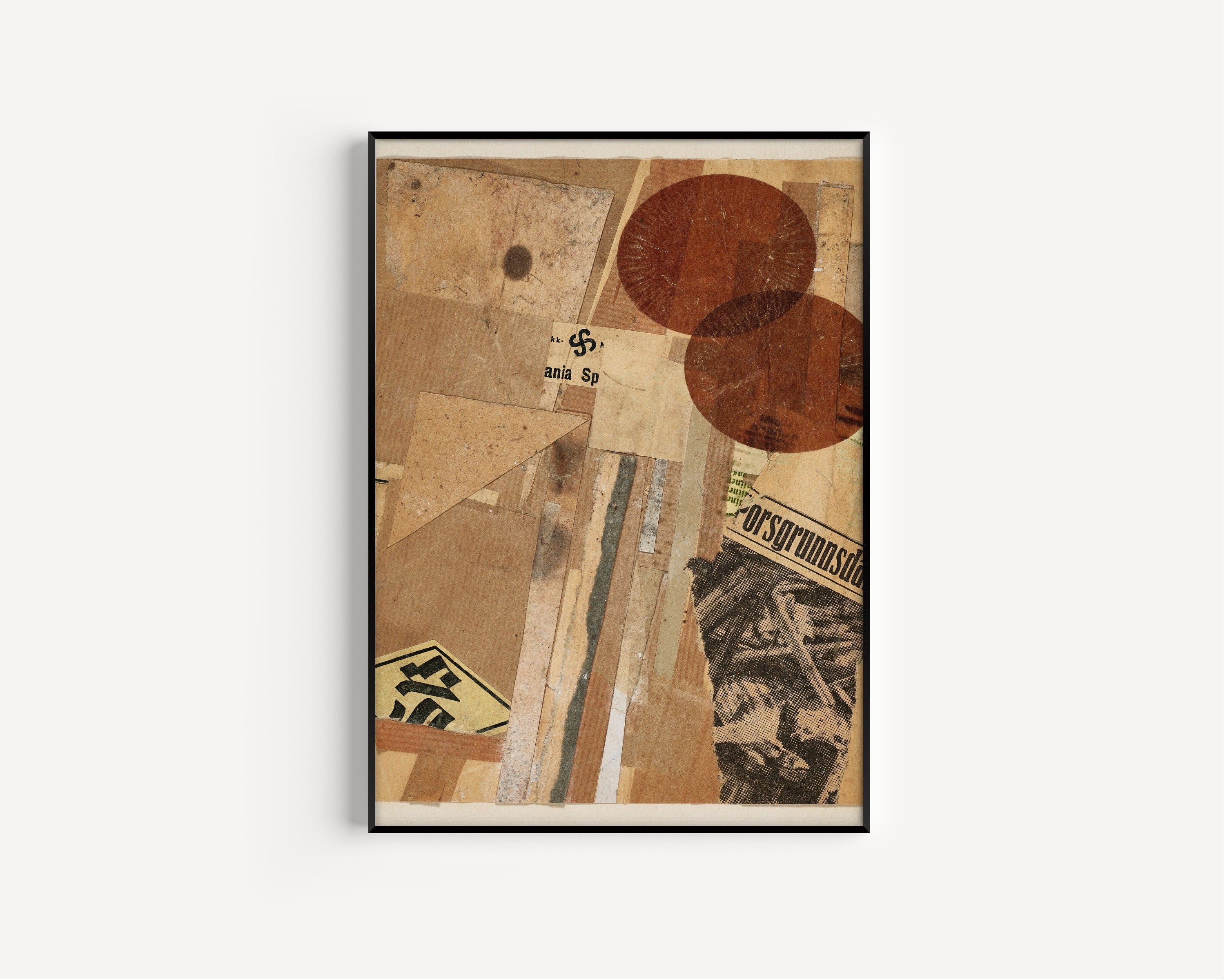 Kurt Schwitters — Ohne Titel (orsgrunnsdan) | Fine Art Print