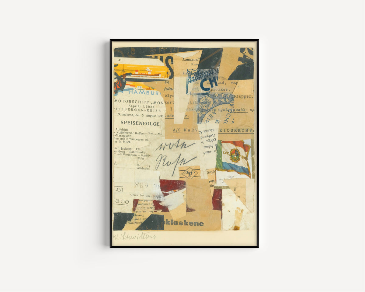 Kurt Schwitters — Ohne Titel (Rote Rose) | Fine Art Print