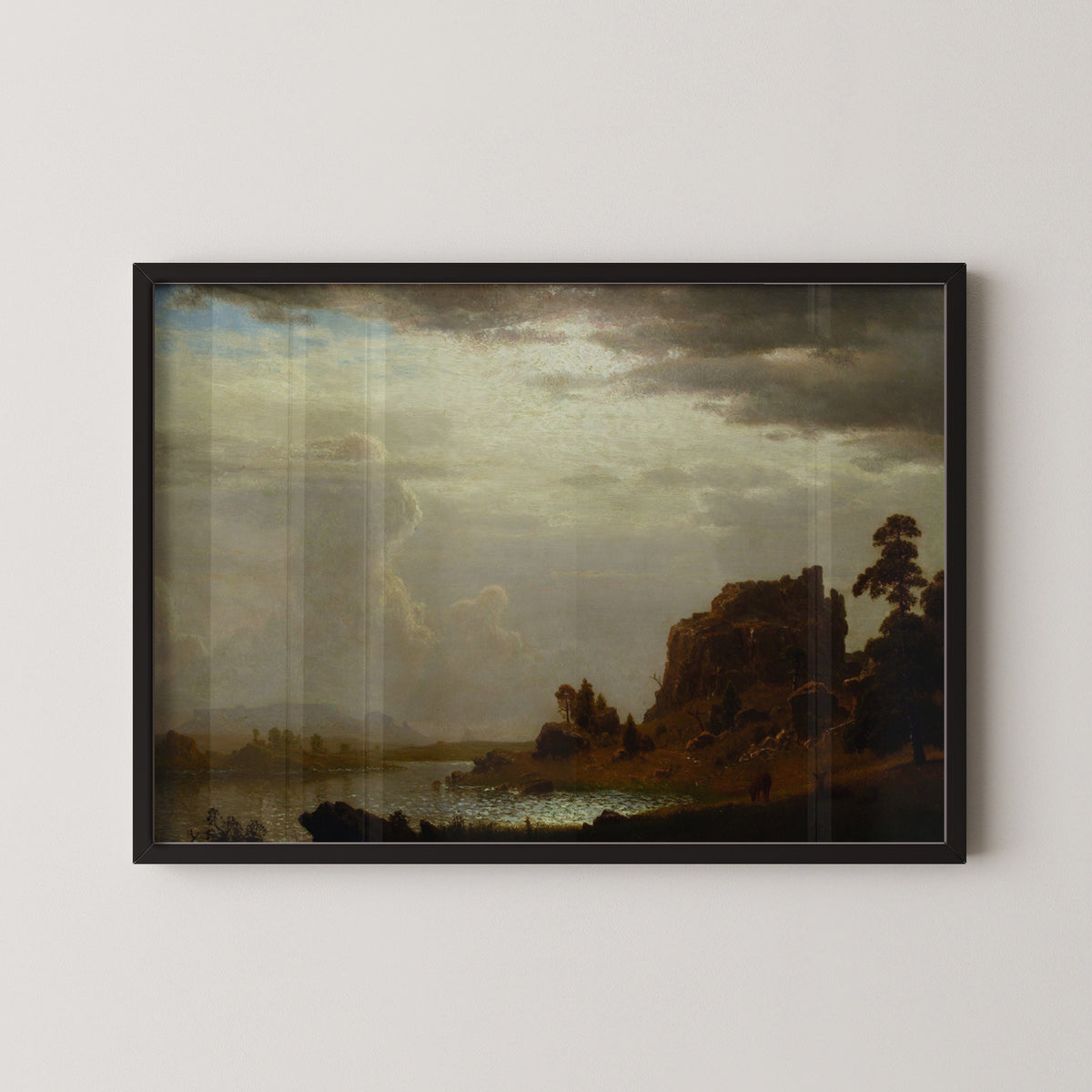 Albert Bierstadt — On the Sweetwater near the Devil's Gate | Landscape Fine Art Print