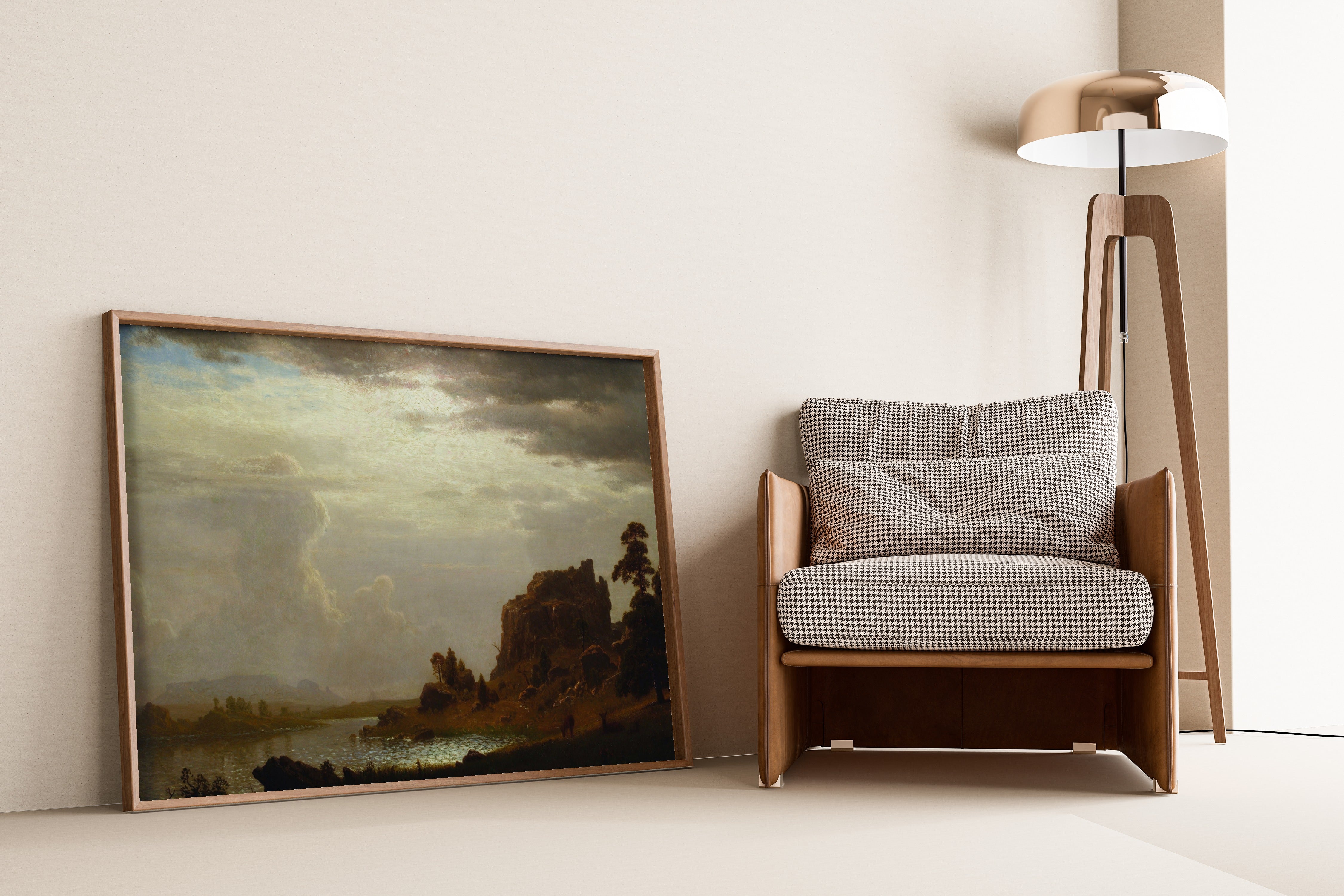 Albert Bierstadt — On the Sweetwater near the Devil's Gate | Landscape Fine Art Print