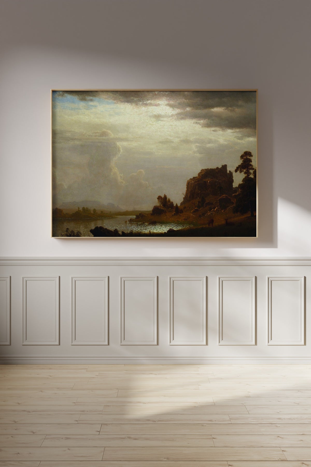 Albert Bierstadt — On the Sweetwater near the Devil's Gate | Landscape Fine Art Print