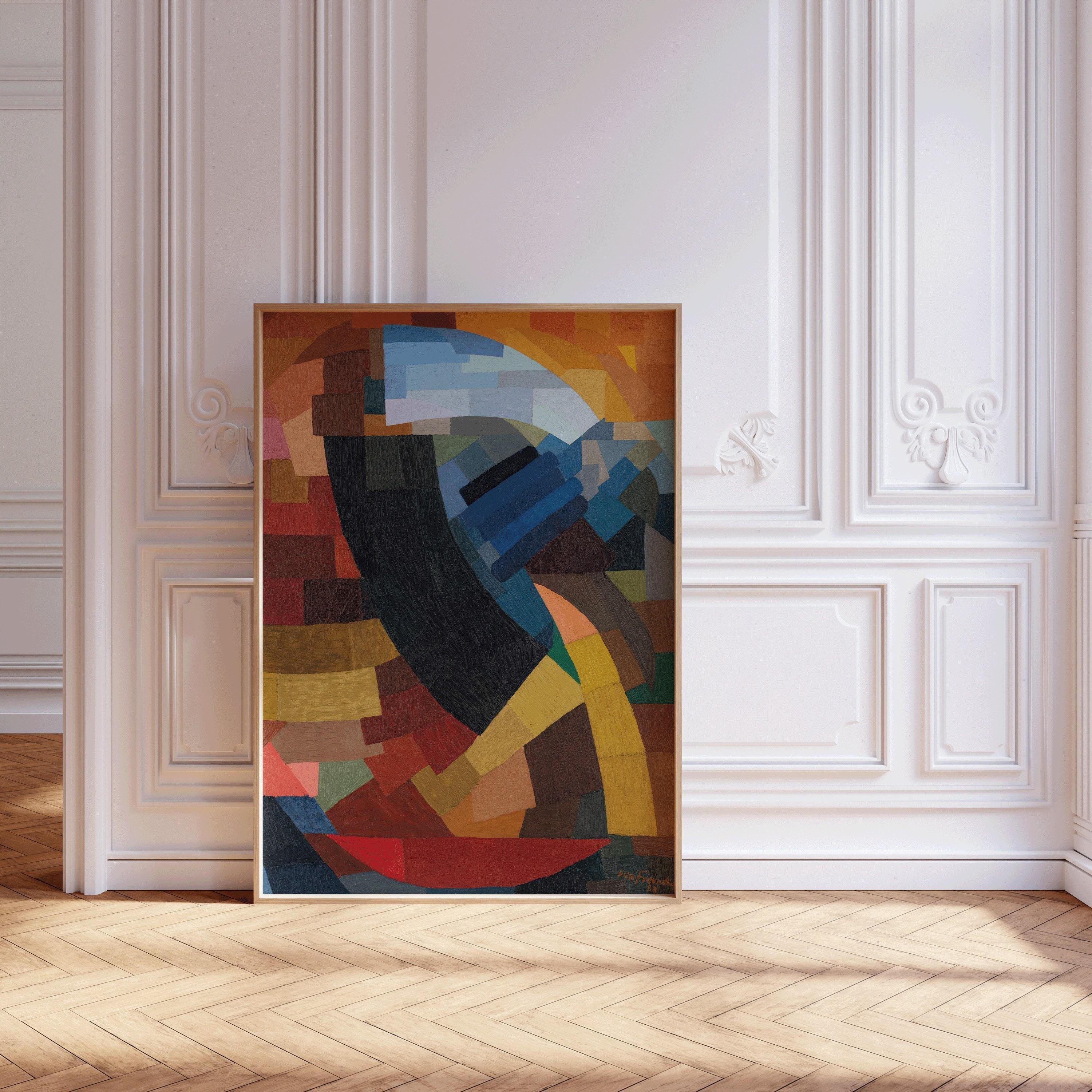 Otto Freundlich - Fragments of a Figure in All the Planes | Colorful Vintage Abstract Art