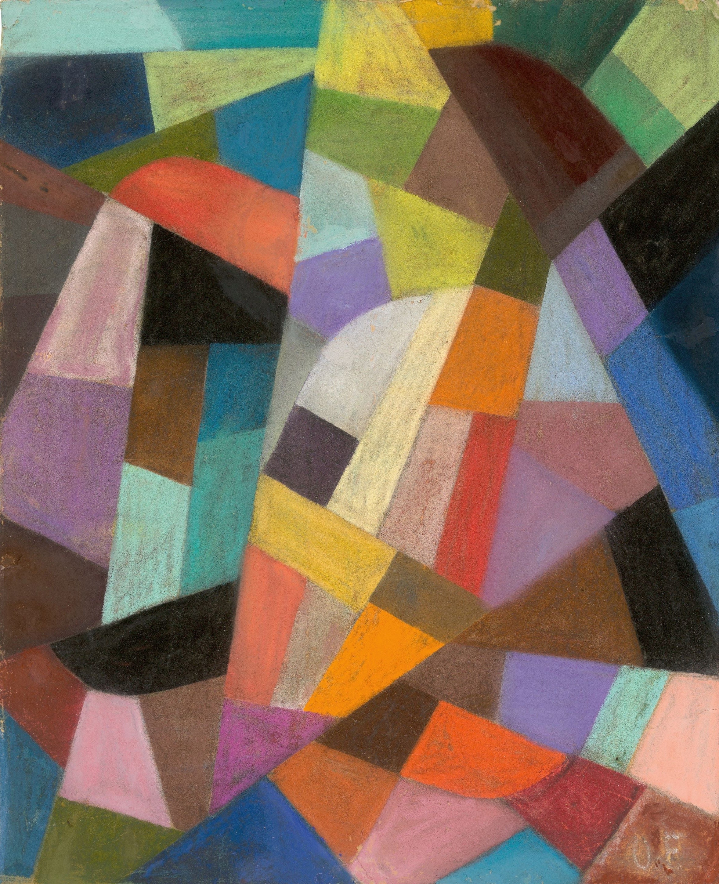 Otto Freundlich — Untitled (1938) | Abstract Mosaic Composition Fine Art Print - 9ArtPrints