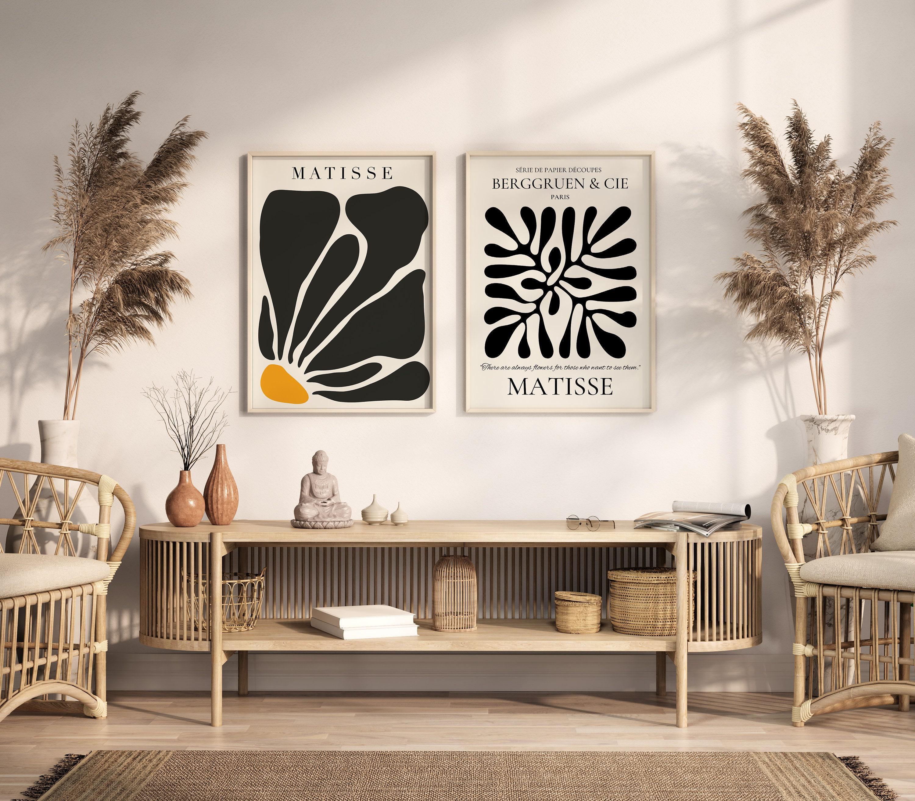 Our Strikingly Gorgeous Matisse Set | | STATEMENT DUO Mid - Century Art | Customer Favorite and available framed - 9ArtPrints