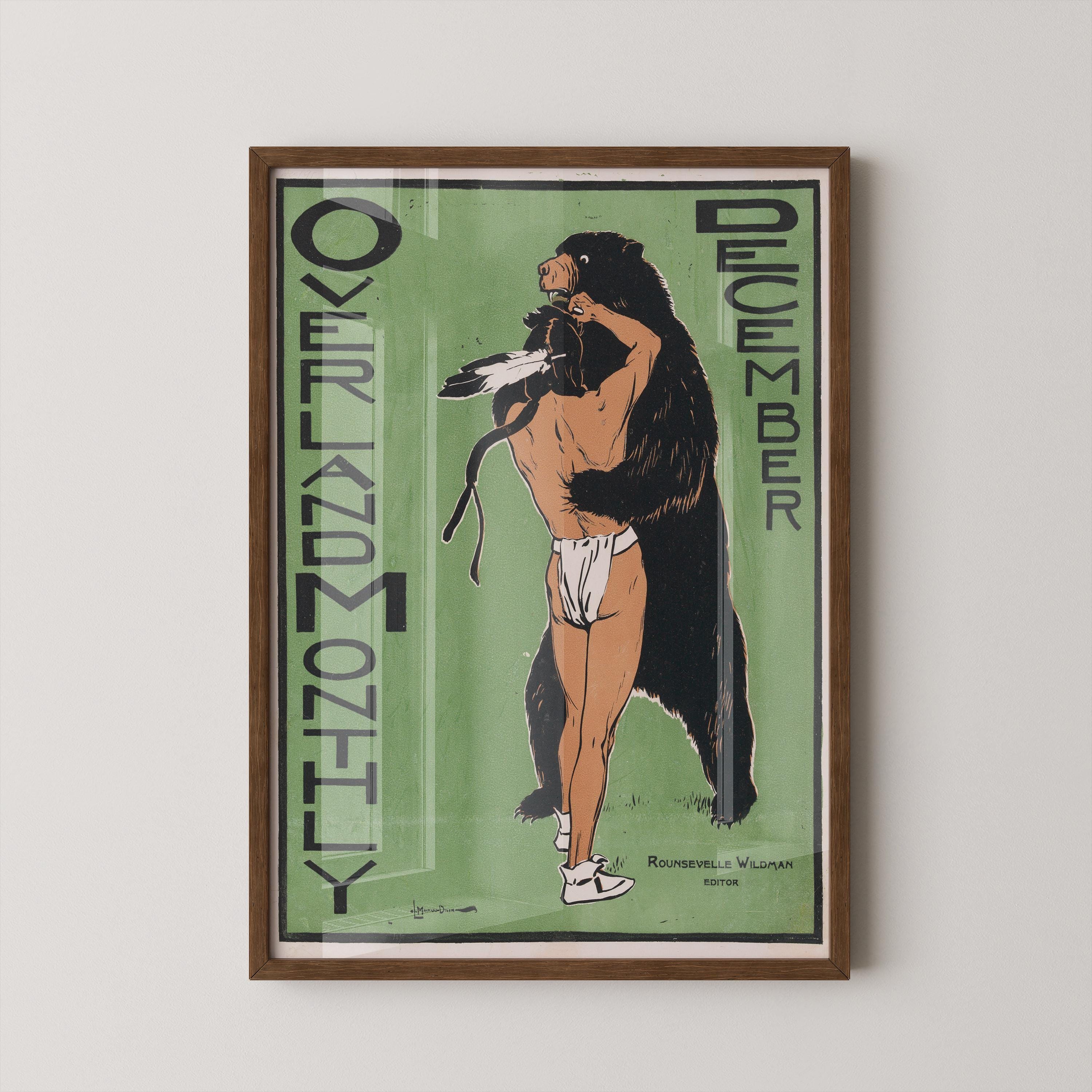Overland Magazine January (1896) | Striking Vintage Cover by Maynard Dixon Featuring the American West (Giclee Print Handframed or Unframed) - 9ArtPrints