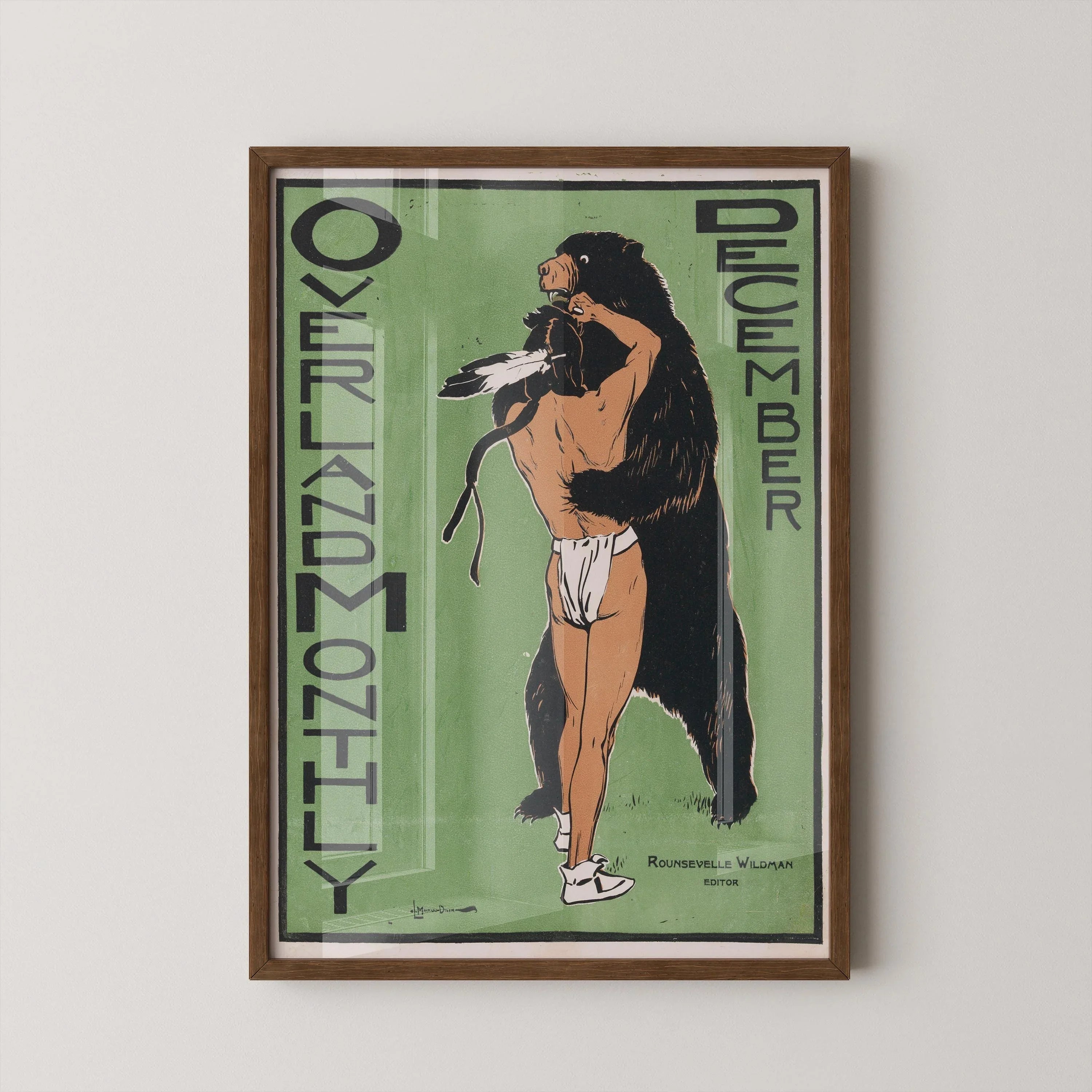 Overland Magazine January (1896) | Striking Vintage Cover by Maynard Dixon Featuring the American West (Giclee Print Handframed or Unframed) - 9ArtPrints