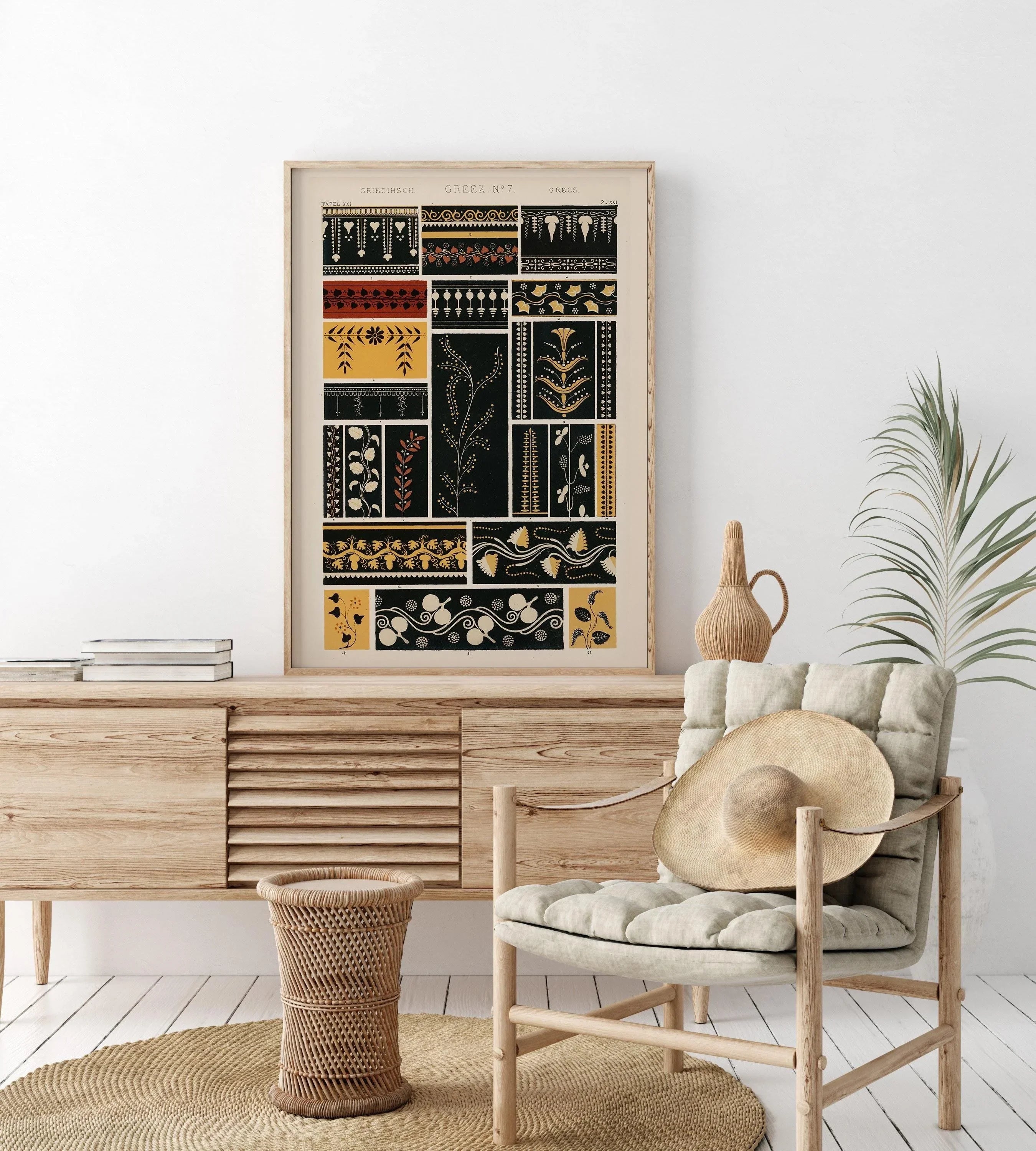 Owen Jones - Greek | Vintage Victorian Orientalist Pattern Art (available handframed or unframed) - 9ArtPrints