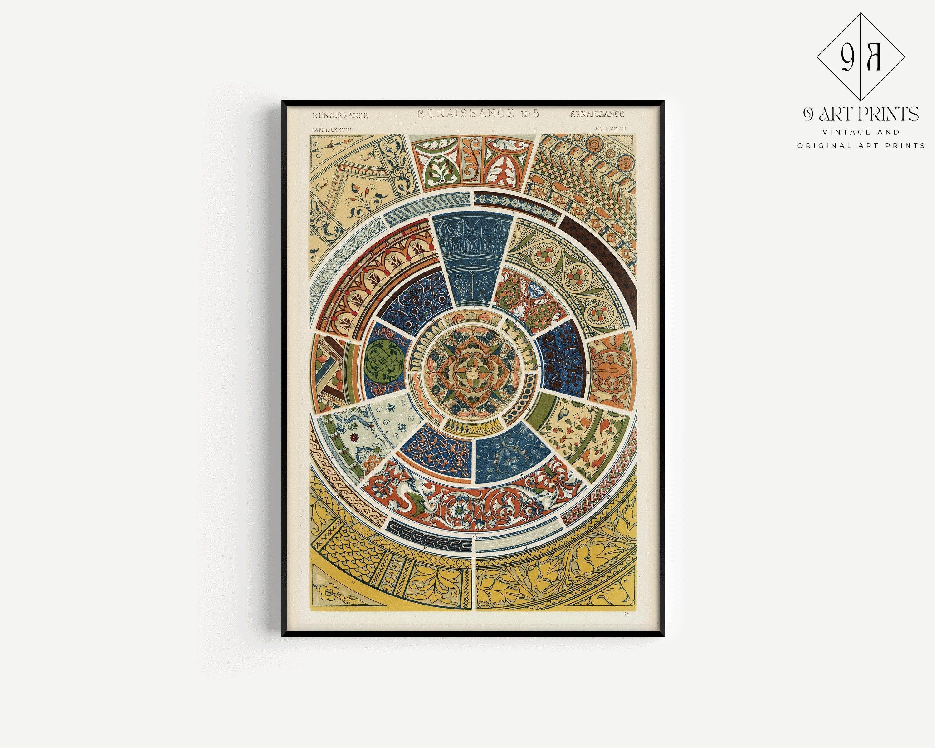 Owen Jones | STATEMENT TRIO | Vintage Pattern Art Available framed or unframed - 9ArtPrints