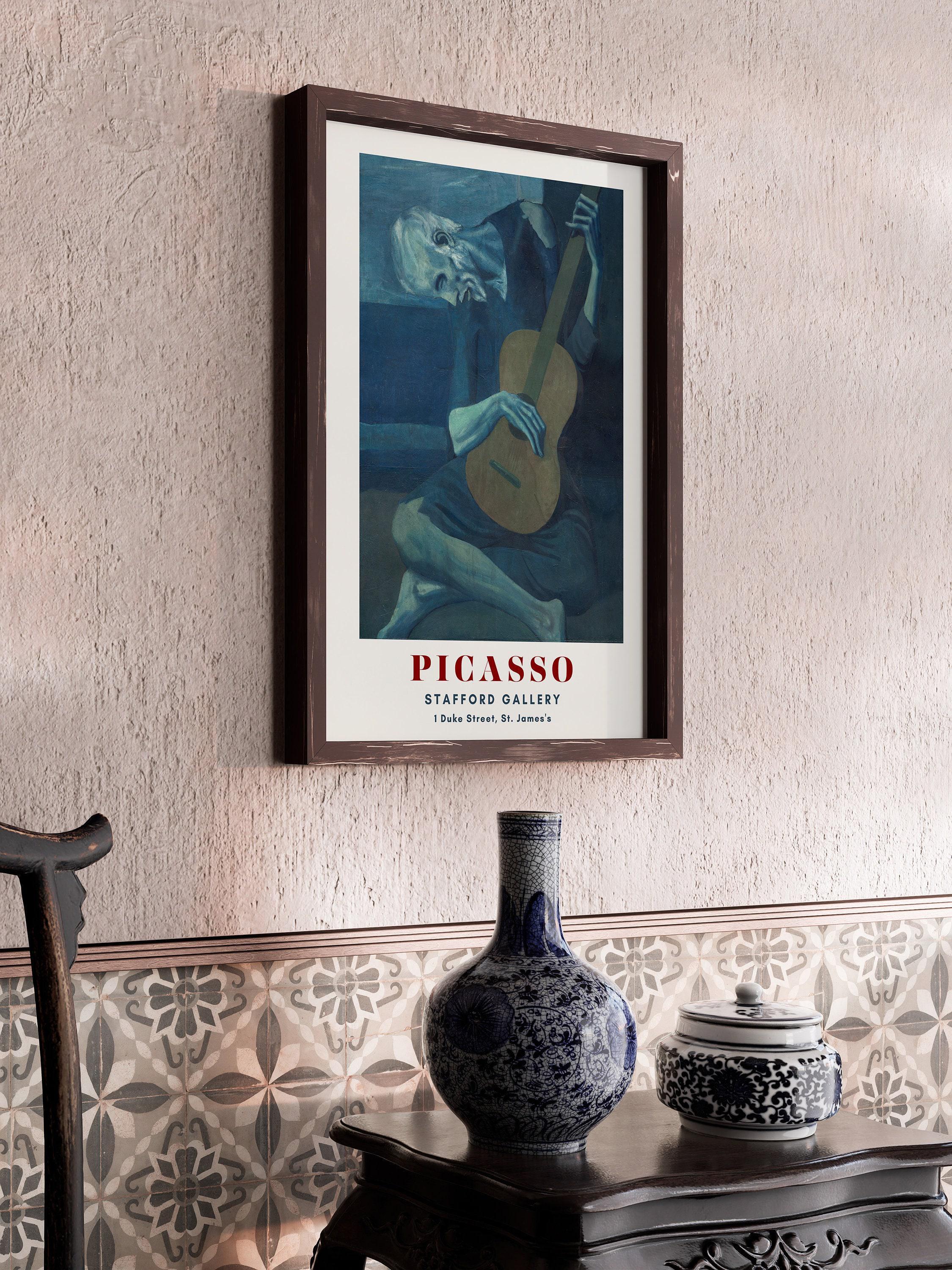 Pablo Picasso - The Old Guitarist | The Blue Period Famous Art