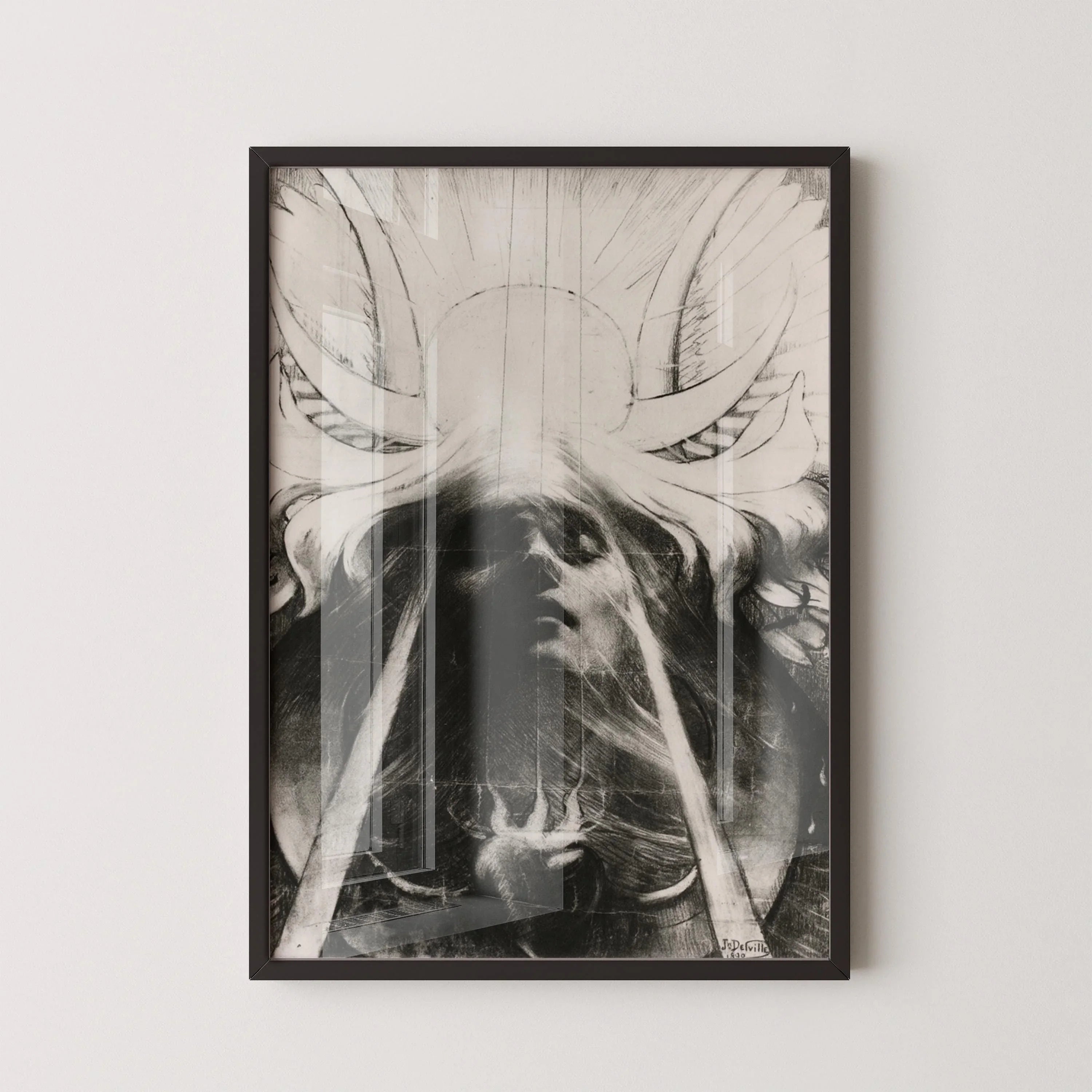 Parsifal - Jean Delville | An Incredible Symbolist Masterpiece | Gorgeous Sketch Art Giclee Print Framed or Unframed - 9ArtPrints