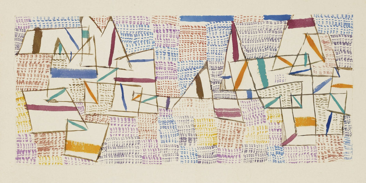 Paul Klee 'A Cote de Provence' Abstract Art Print: Wide Panoramic (2x1) - 9ArtPrints