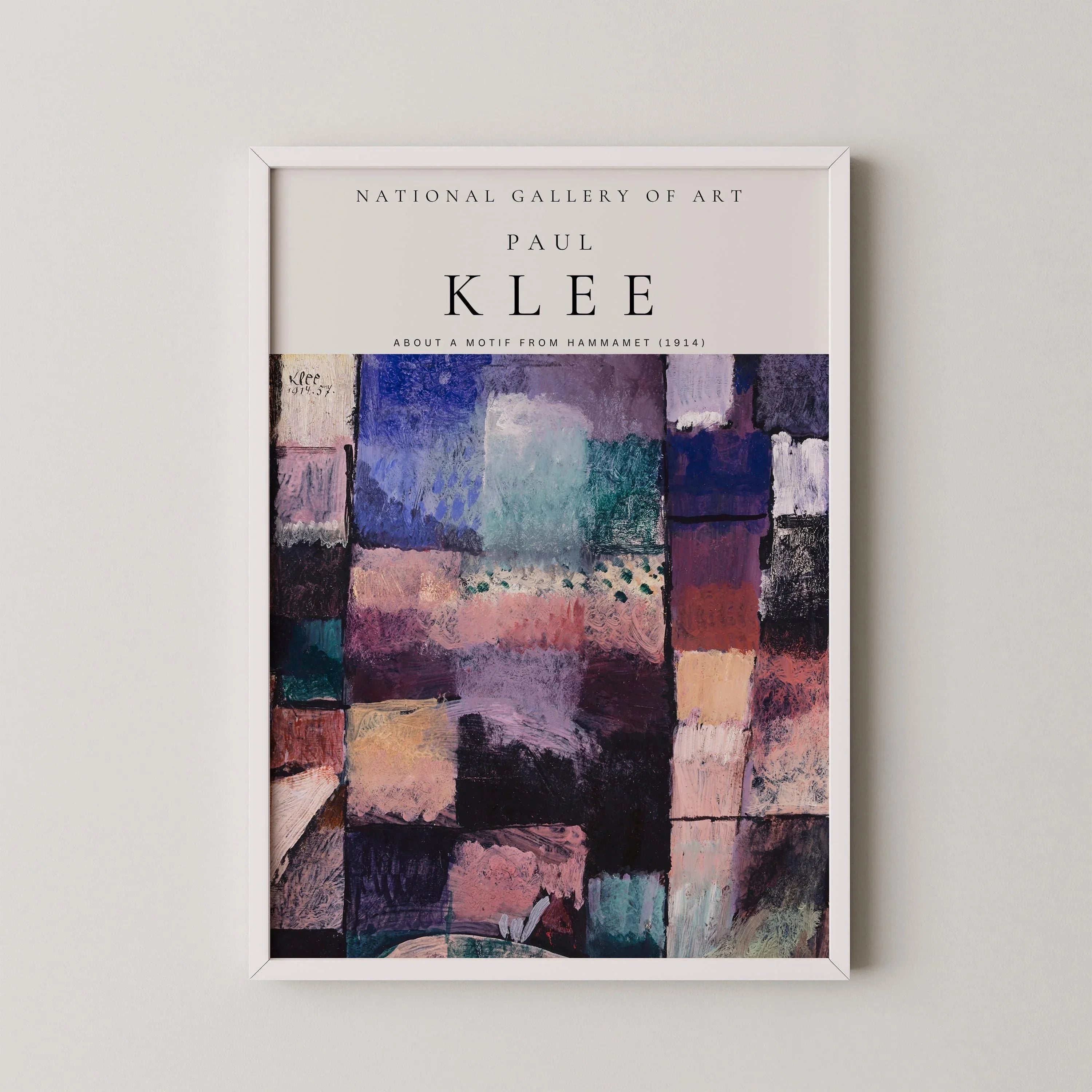 Paul Klee About a Motif | Modern Art Exhibition Poster