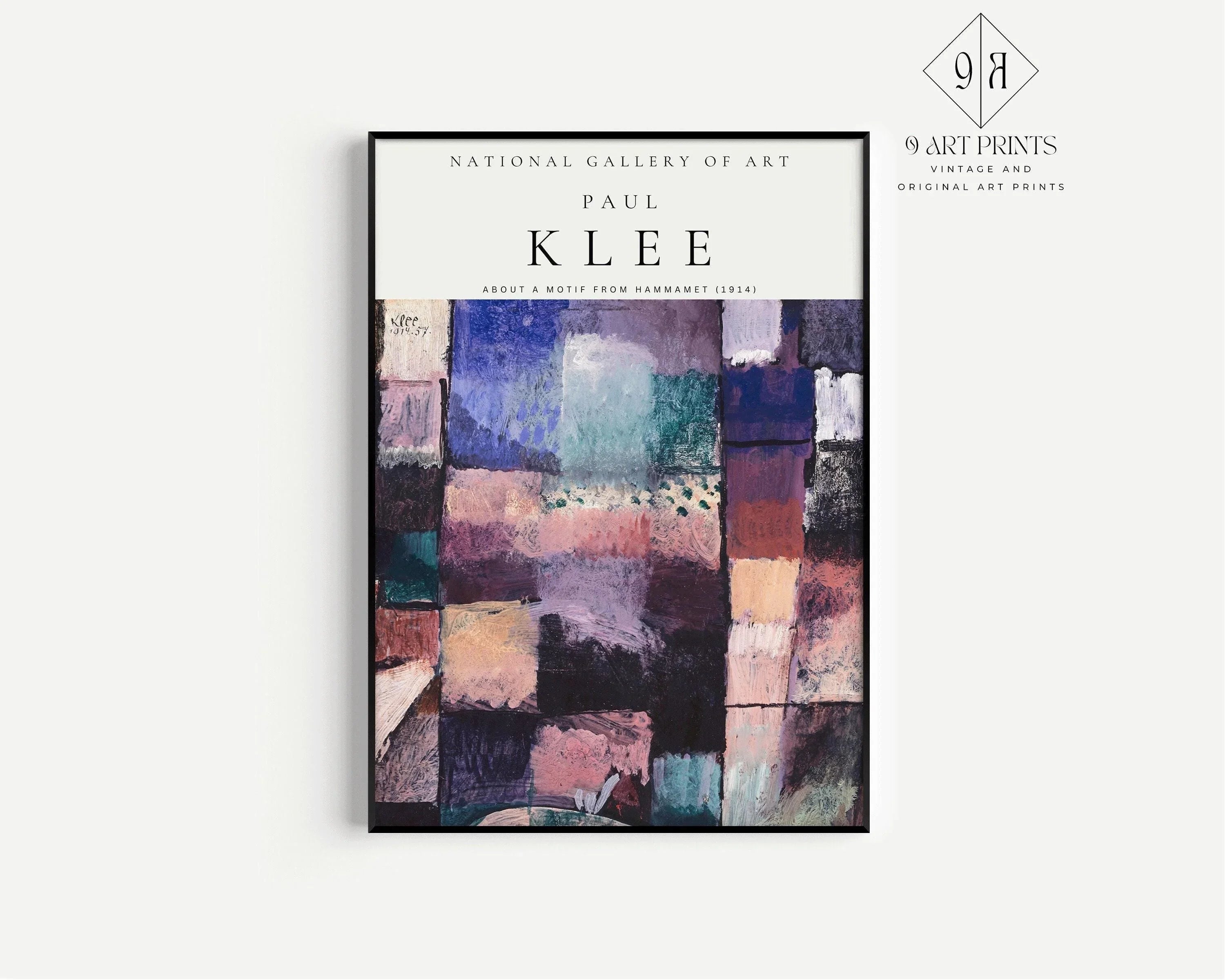 Paul Klee About a Motif | Modern Art Exhibition Poster (available handframed or unframed) - 9ArtPrints