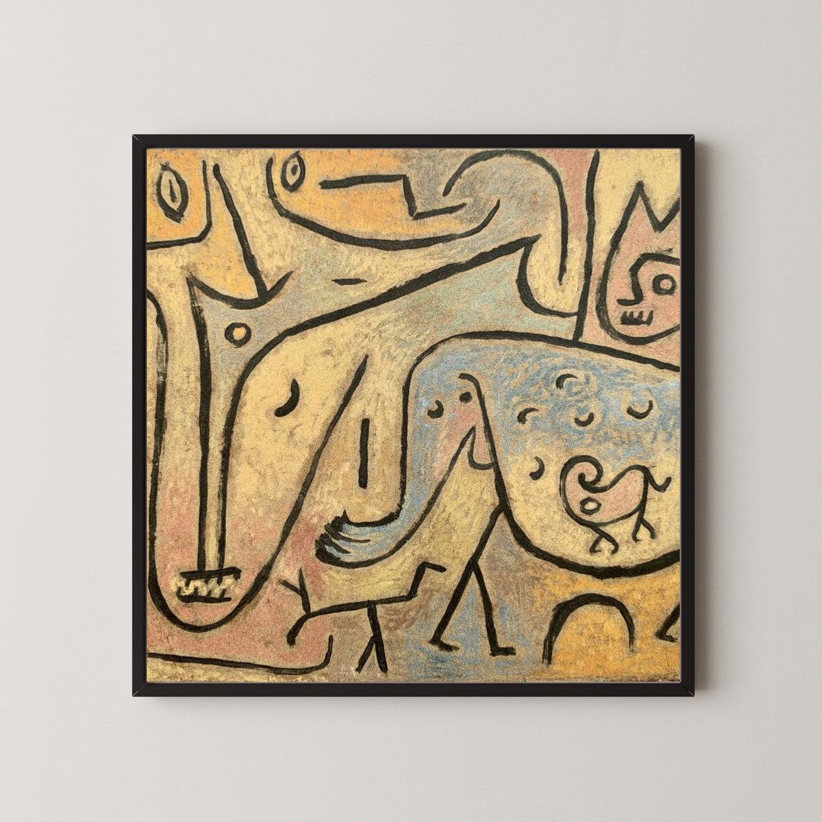 Paul Klee — Animals Meet (Tiere begegnen sich) | Bauhaus Fine Art Print - 9ArtPrints
