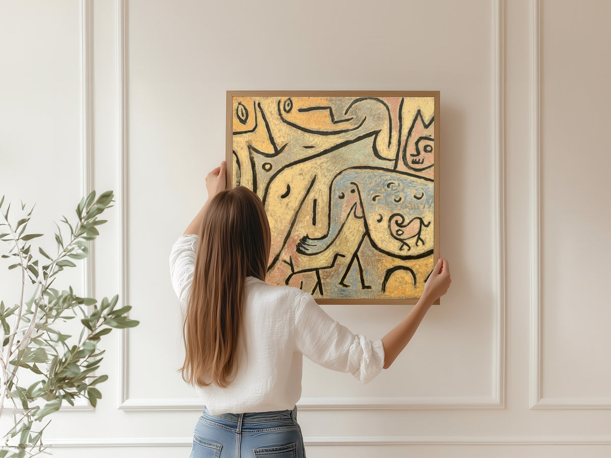 Paul Klee — Animals Meet (Tiere begegnen sich) | Bauhaus Fine Art Print - 9ArtPrints