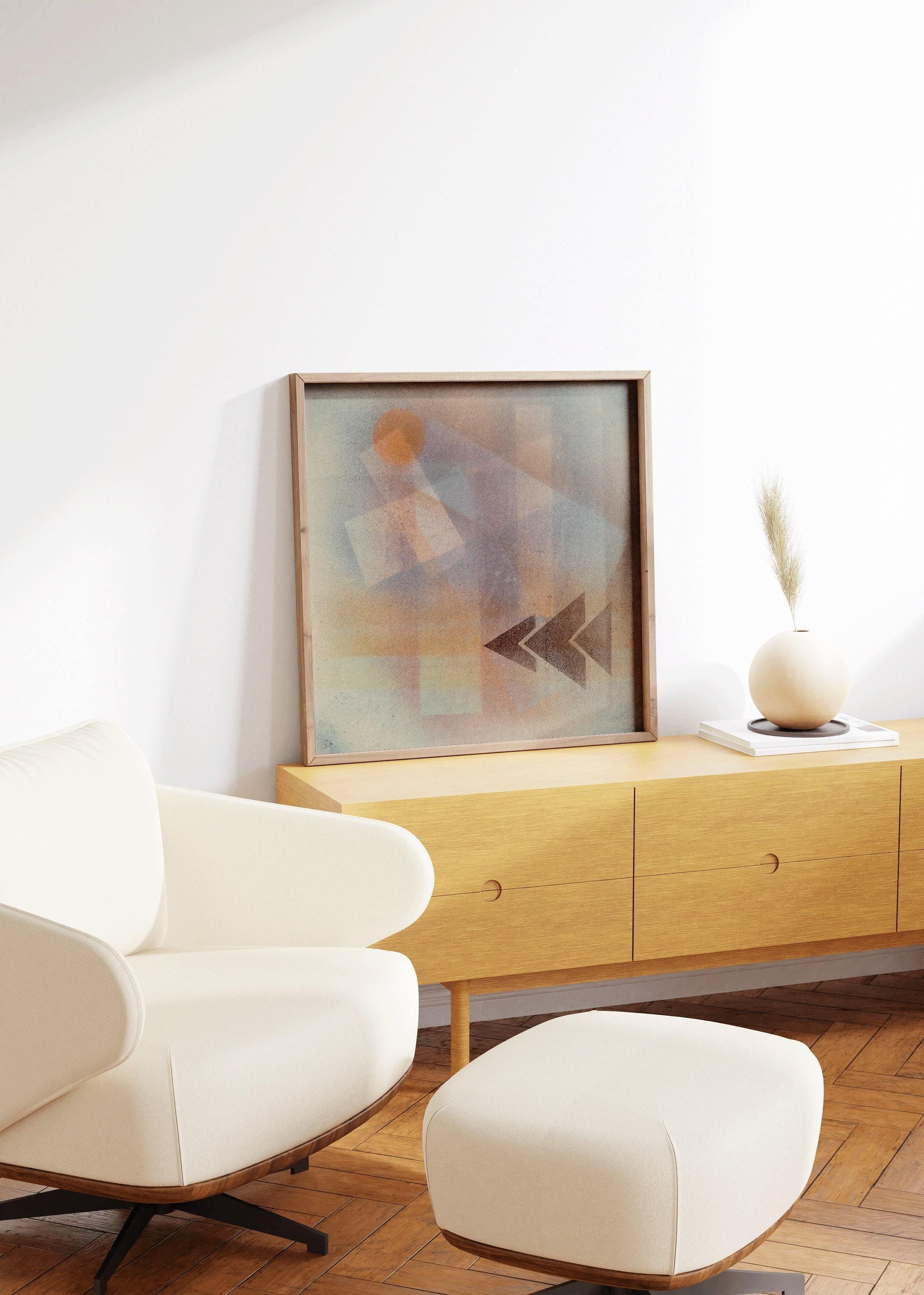 Paul Klee - Bauhaus Vintage Mid - century Modern Abstract Art Print (available handframed or unframed) 1x1 - 9ArtPrints