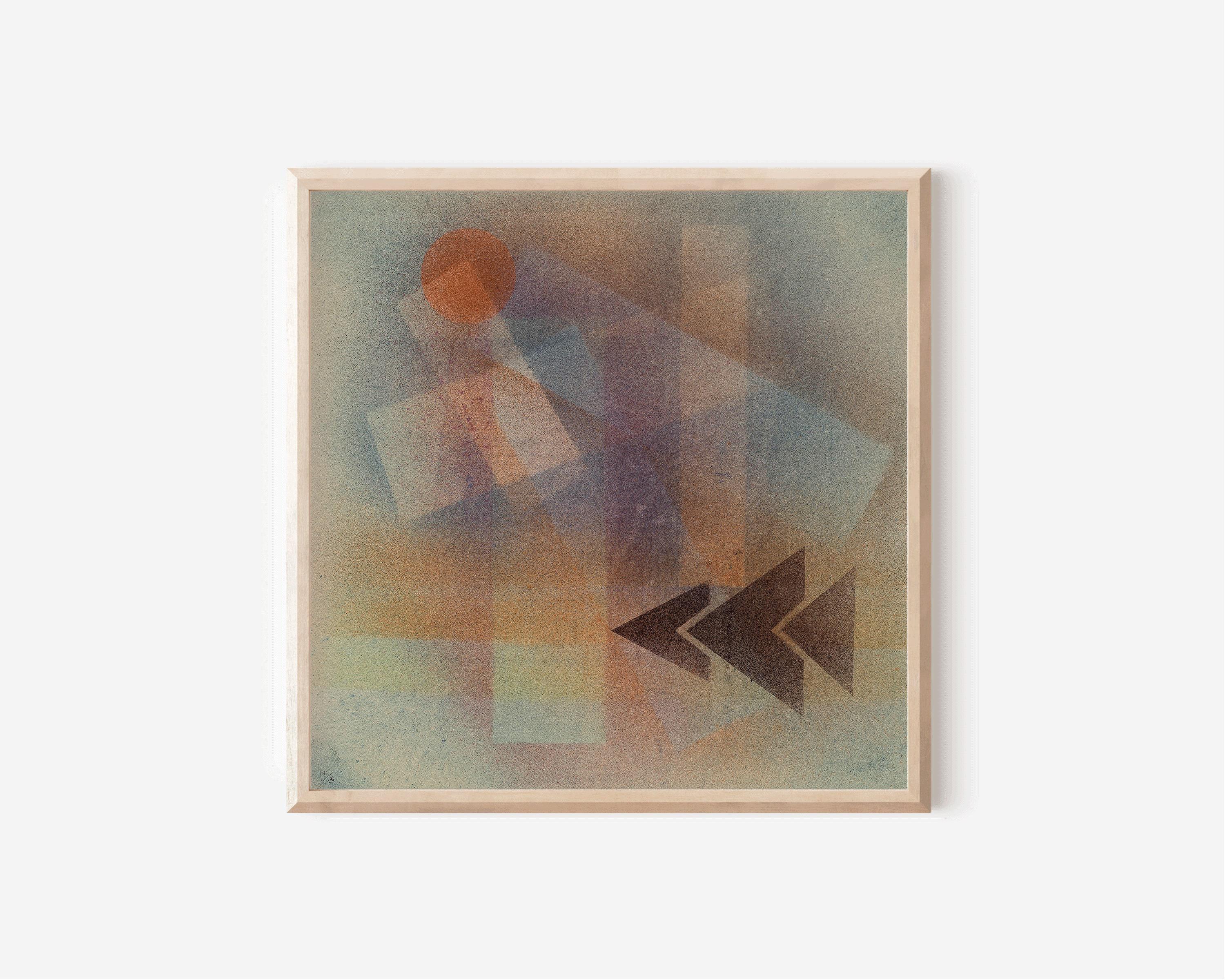Paul Klee - Bauhaus Vintage Mid - century Modern Abstract Art Print (available handframed or unframed) 1x1 - 9ArtPrints
