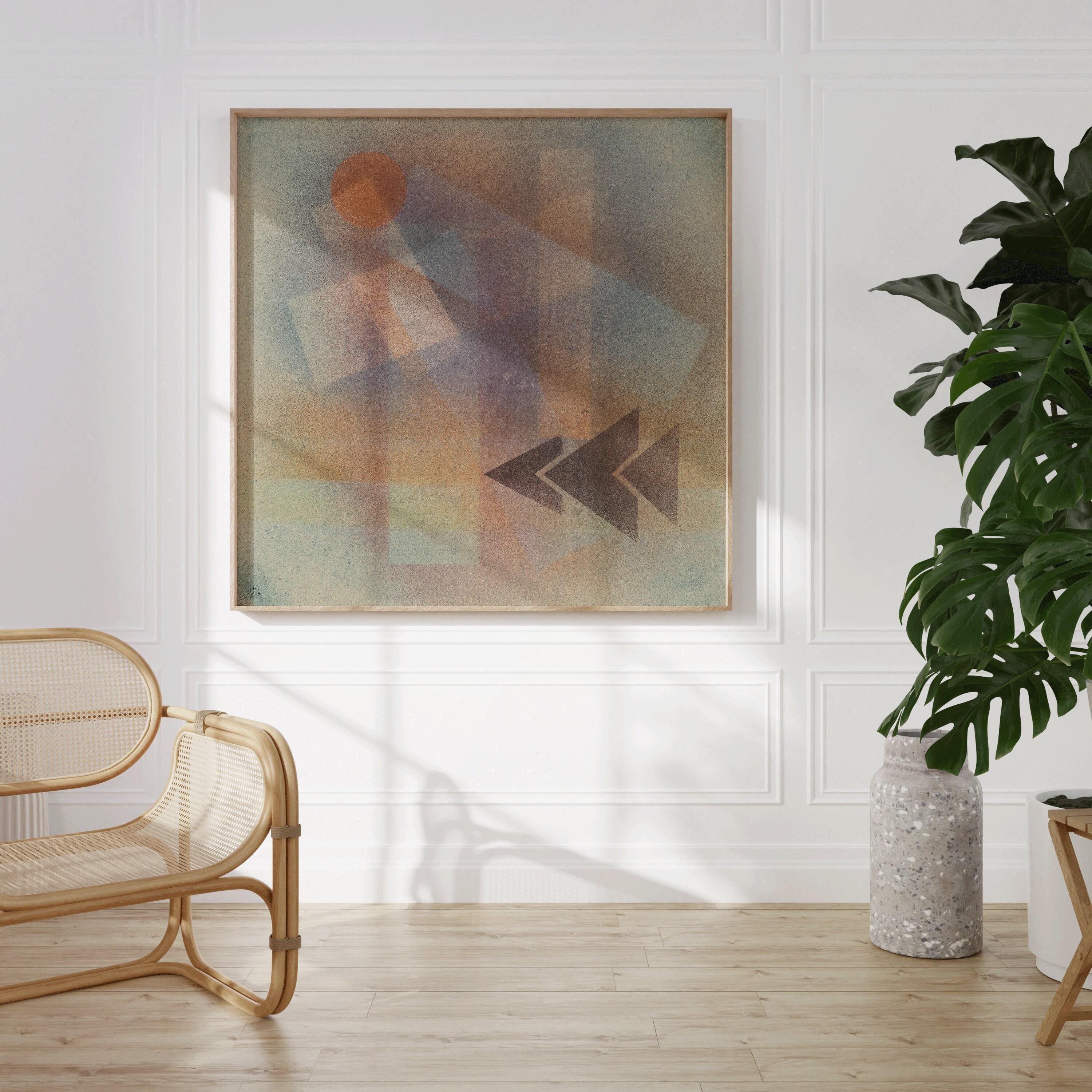 Paul Klee - Bauhaus Vintage Mid - century Modern Abstract Art Print (available handframed or unframed) 1x1 - 9ArtPrints