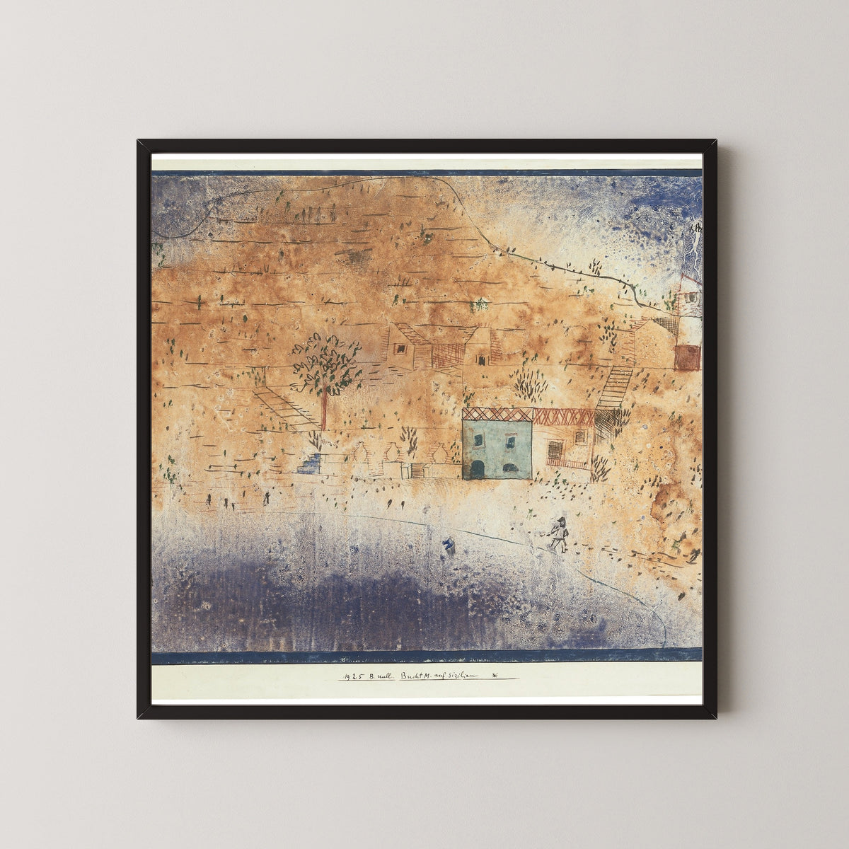 Paul Klee — Bay M on Sicily (Bucht M. auf Sizilien) | Bauhaus Fine Art Print - 9ArtPrints