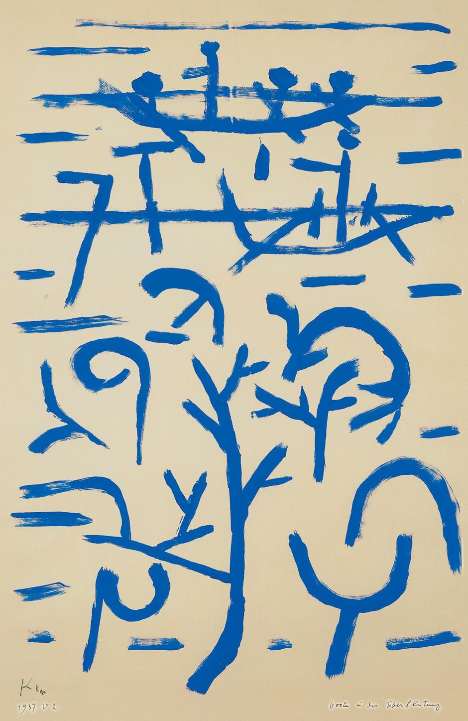 Paul Klee — Boats in the Flood (Boote in der Überflutung) | Bauhaus Fine Art Print - 9ArtPrints