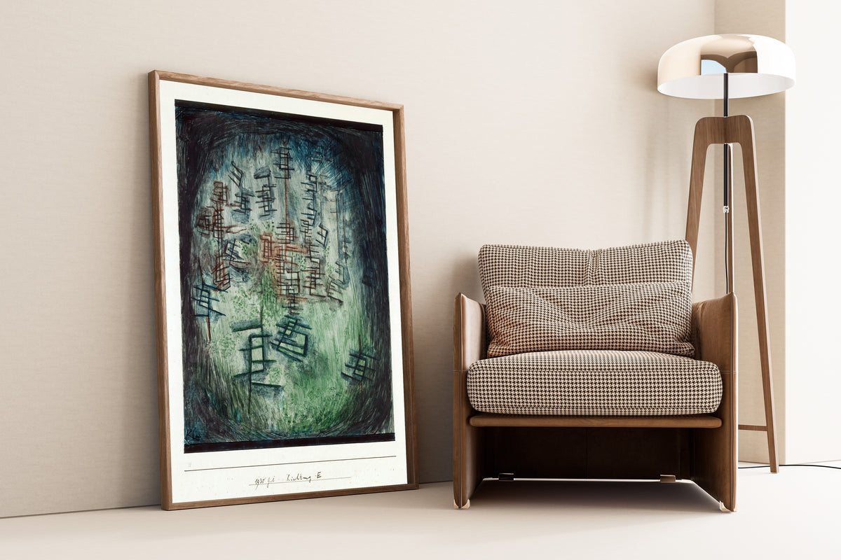 Paul Klee — Clearing E (Lichtung E) | Bauhaus Fine Art Print - 9ArtPrints