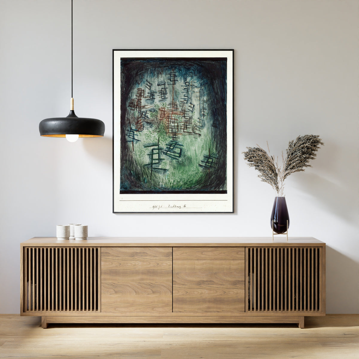Paul Klee — Clearing E (Lichtung E) | Bauhaus Fine Art Print - 9ArtPrints