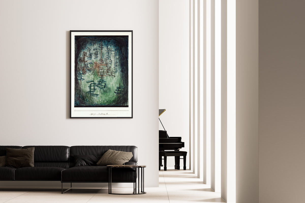 Paul Klee — Clearing E (Lichtung E) | Bauhaus Fine Art Print - 9ArtPrints
