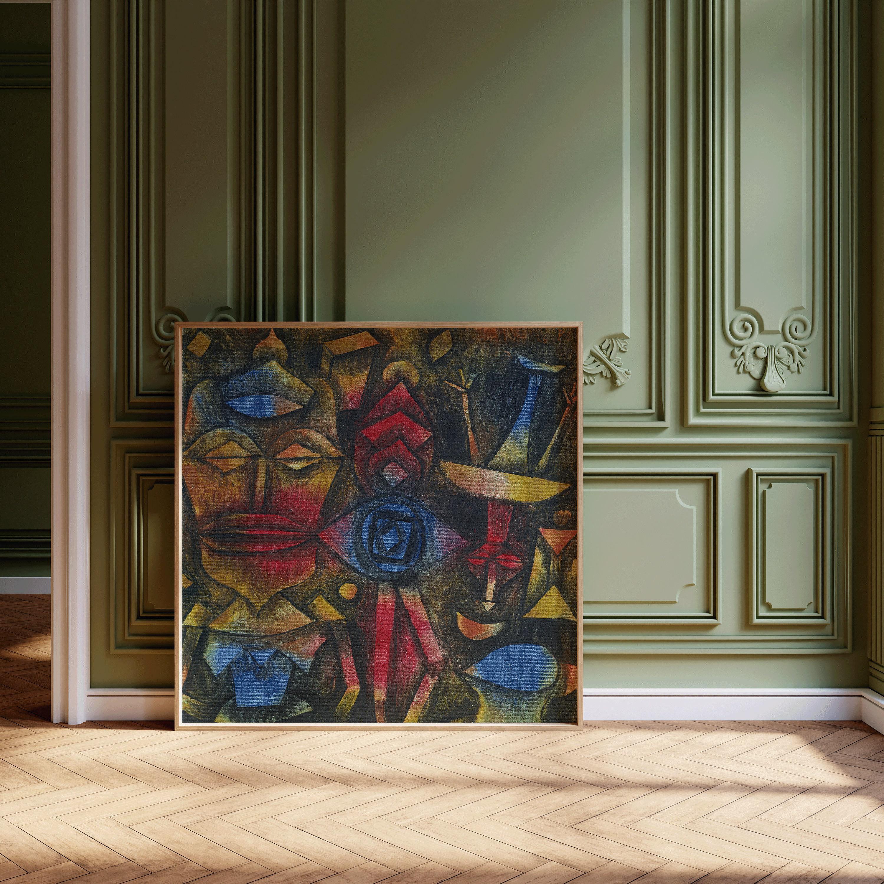 Paul Klee - Collection of Figurines | Vintage Mid - century Modern Abstract Art Print (available handframed or unframed) 1x1 - 9ArtPrints