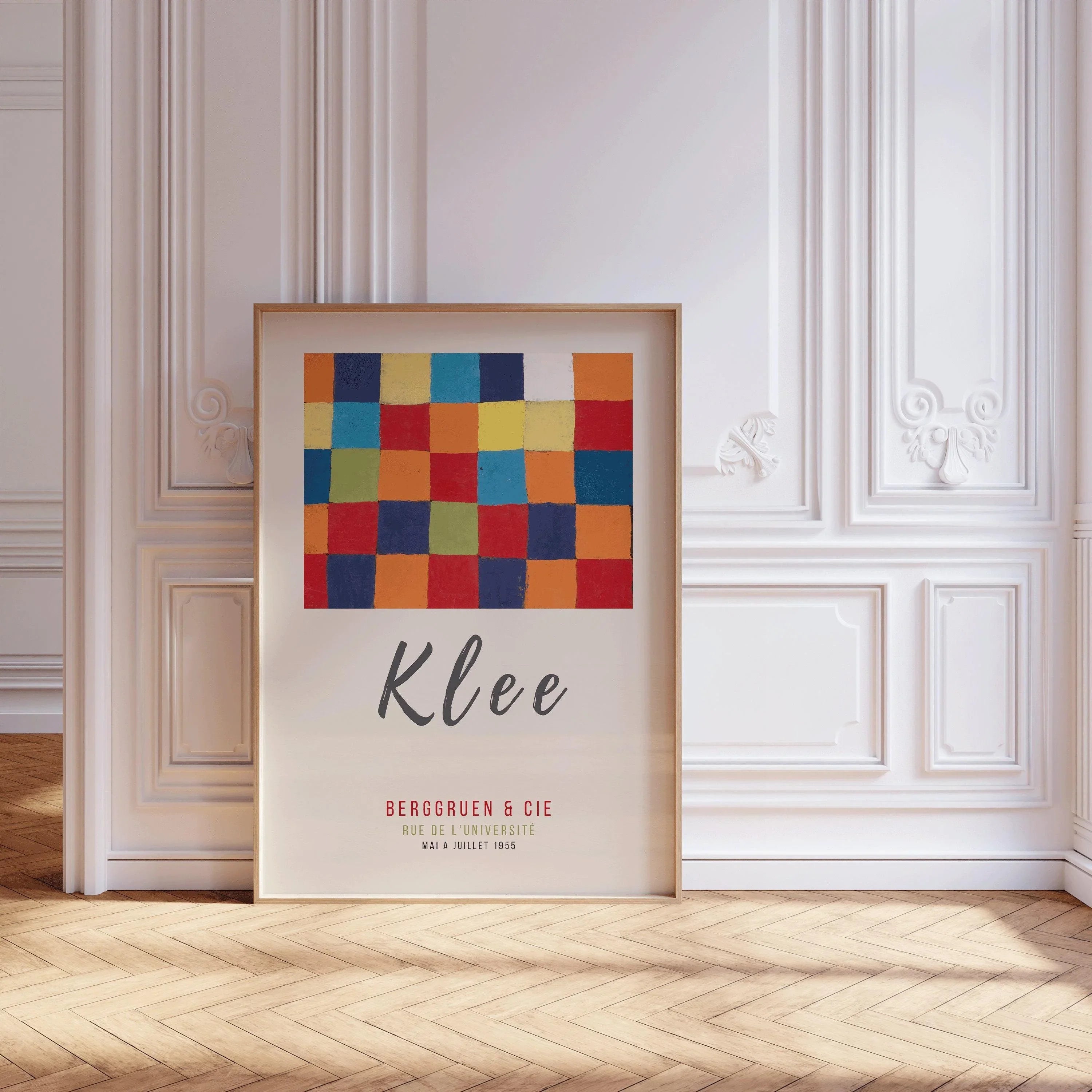 Paul Klee - Colour Chart (1930) | Modern Art Exhibition Poster