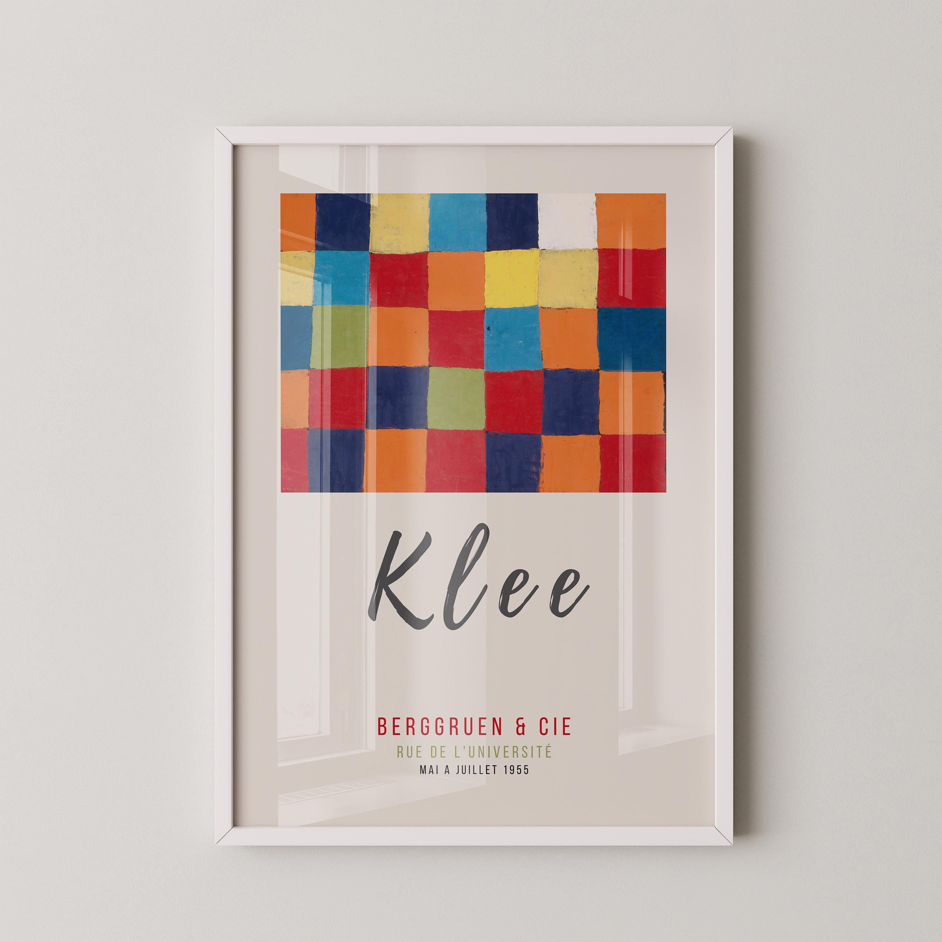 Paul Klee - Colour Chart (1930) | Modern Art Exhibition Poster