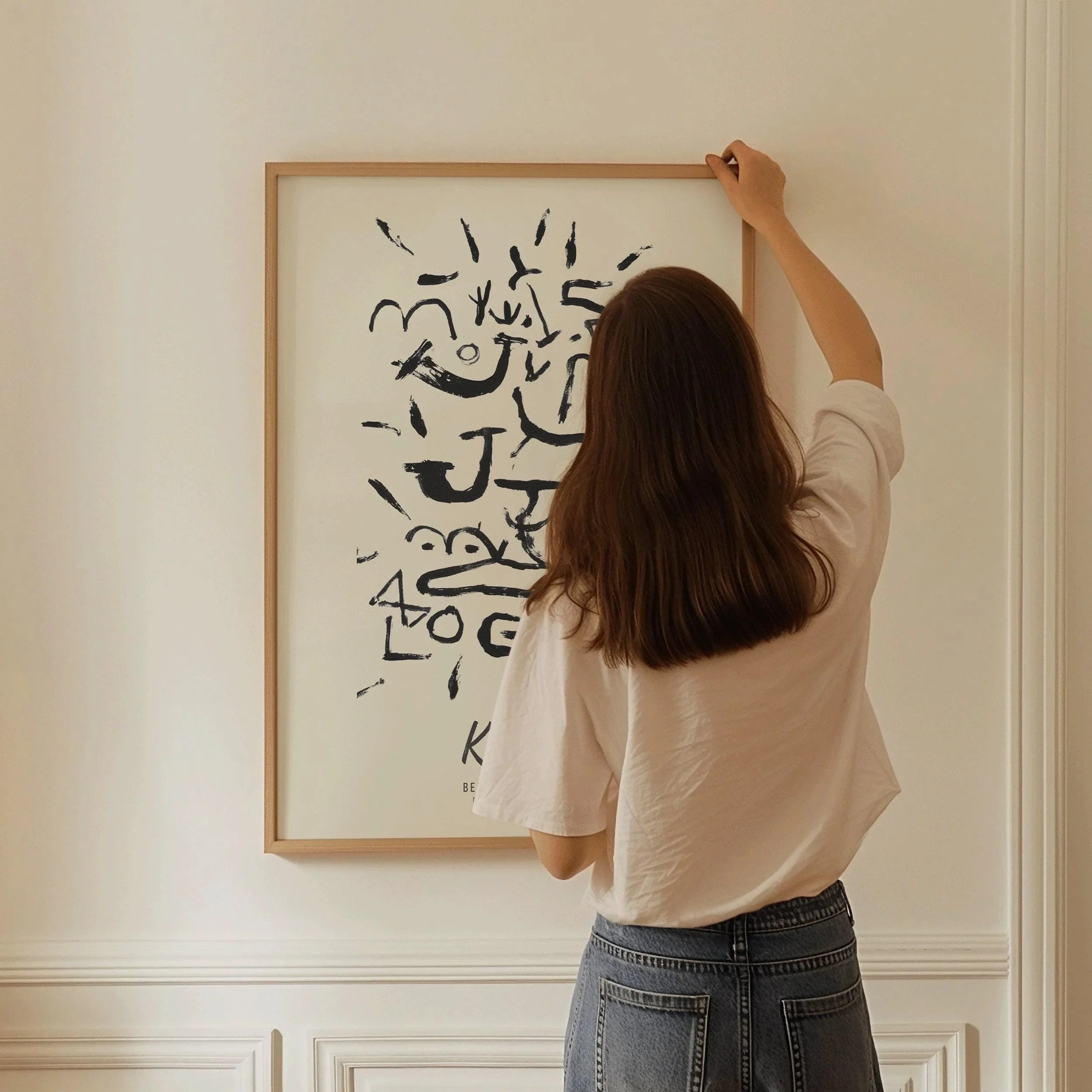 Paul Klee - Creeper and Climber | Modern Neutral Art Exhibition Poster