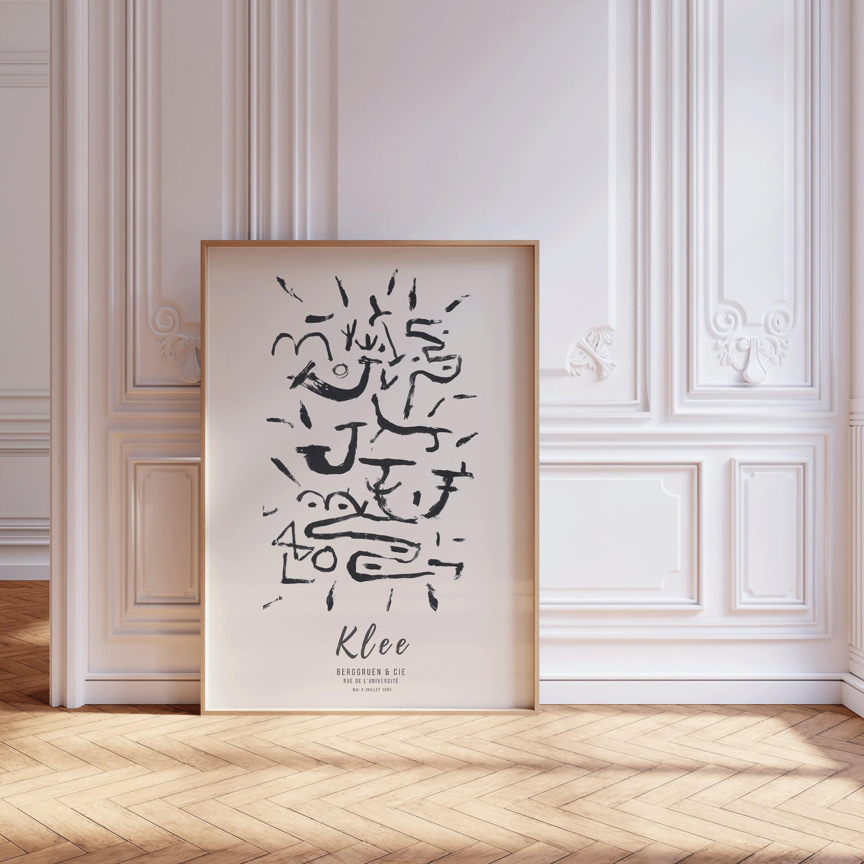 Paul Klee - Creeper and Climber | Modern Neutral Art Exhibition Poster