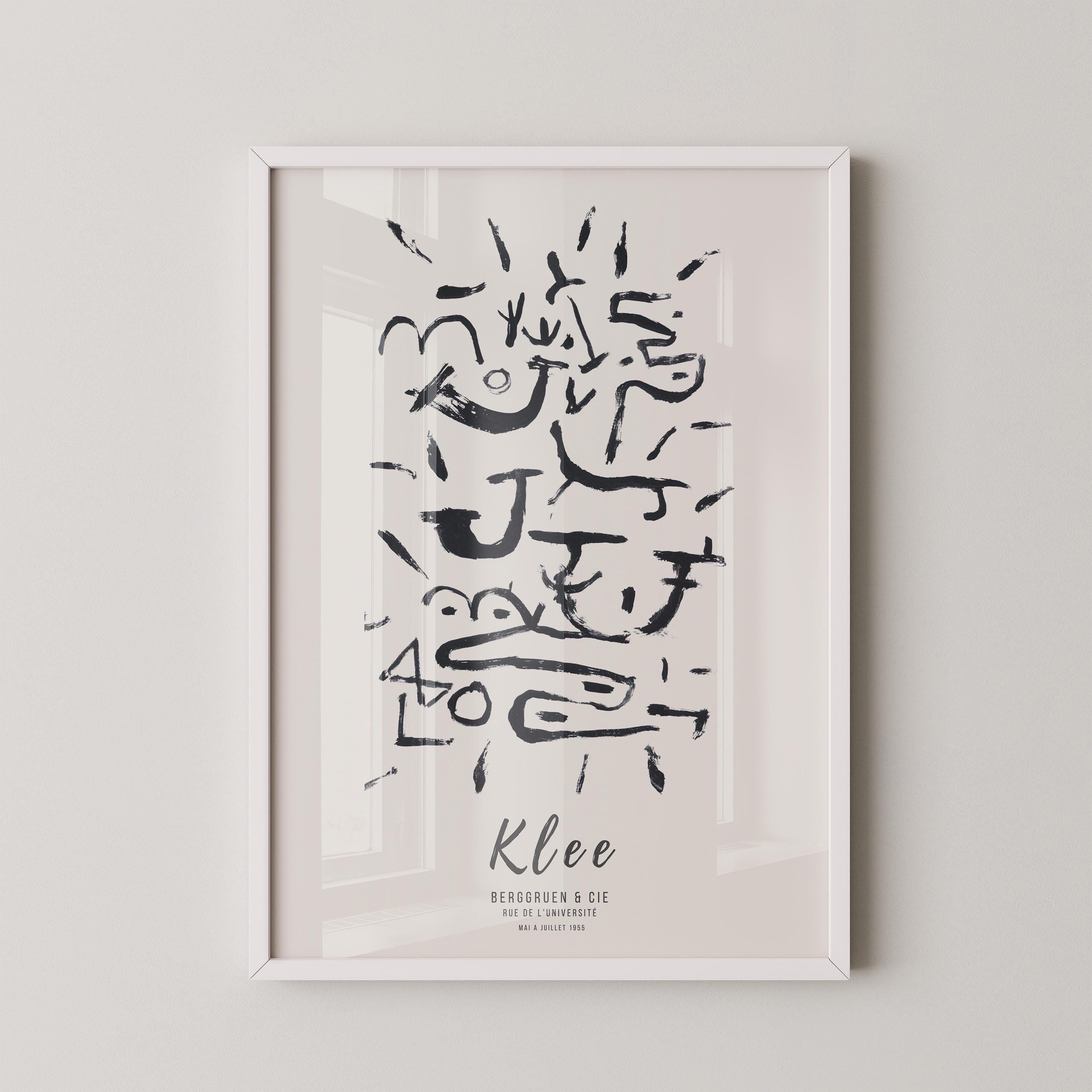 Paul Klee - Creeper and Climber | Modern Neutral Art Exhibition Poster