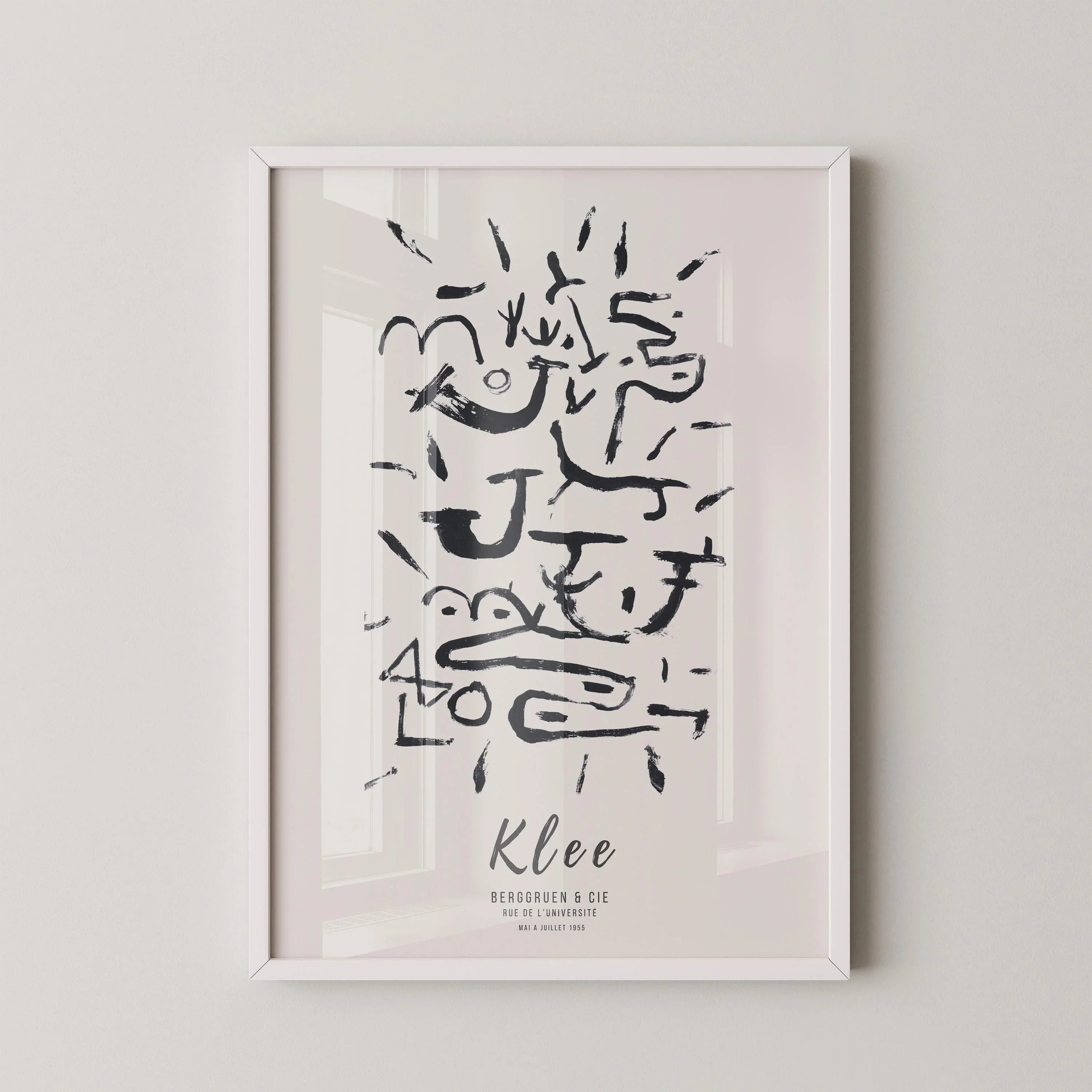 Paul Klee - Creeper and Climber | Modern Neutral Art Exhibition Poster (available handframed or unframed) - 9ArtPrints
