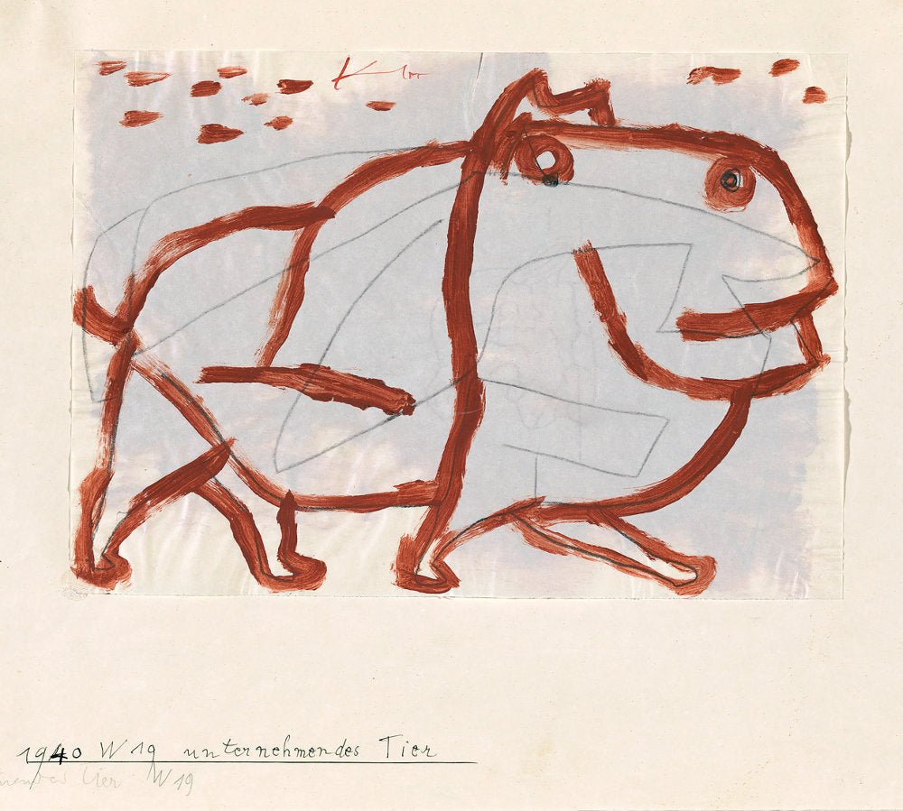 Paul Klee — Enterprising Animal (Unternehmendes Tier) | Bauhaus Fine Art Print - 9ArtPrints