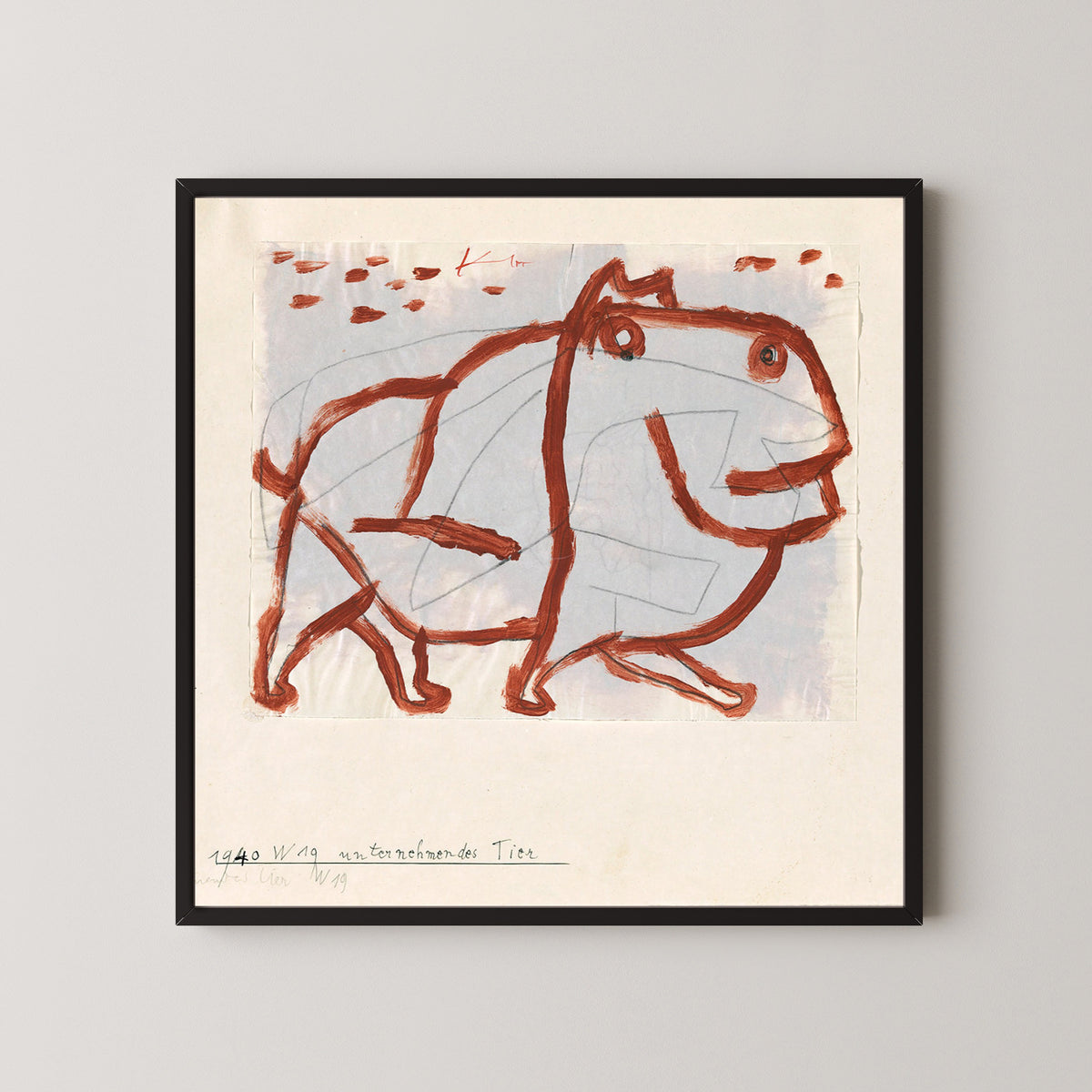 Paul Klee — Enterprising Animal (Unternehmendes Tier) | Bauhaus Fine Art Print - 9ArtPrints
