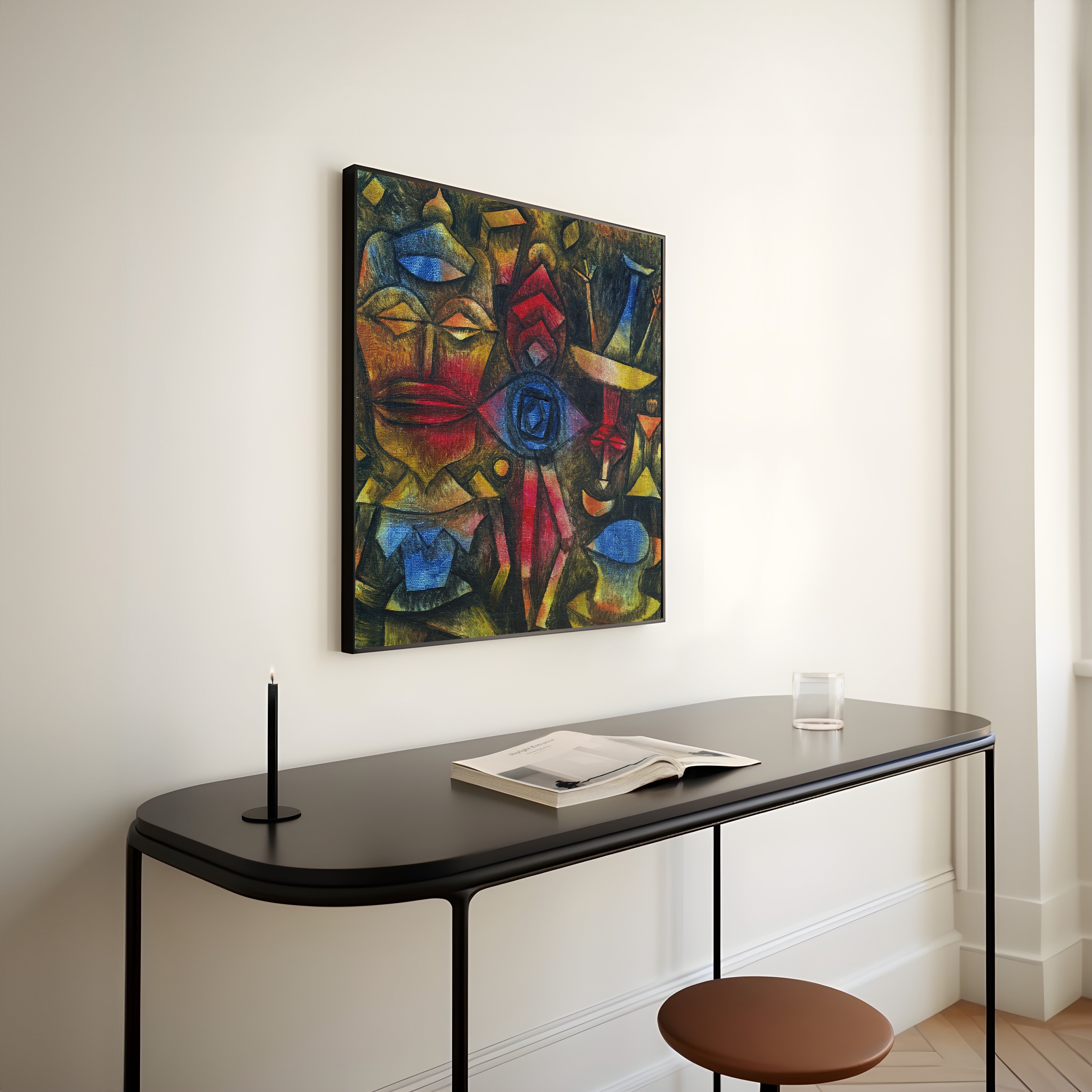 Paul Klee Figurines Art Print: Mid-Century Modern Abstract (Framed or Unframed) - 9ArtPrints
