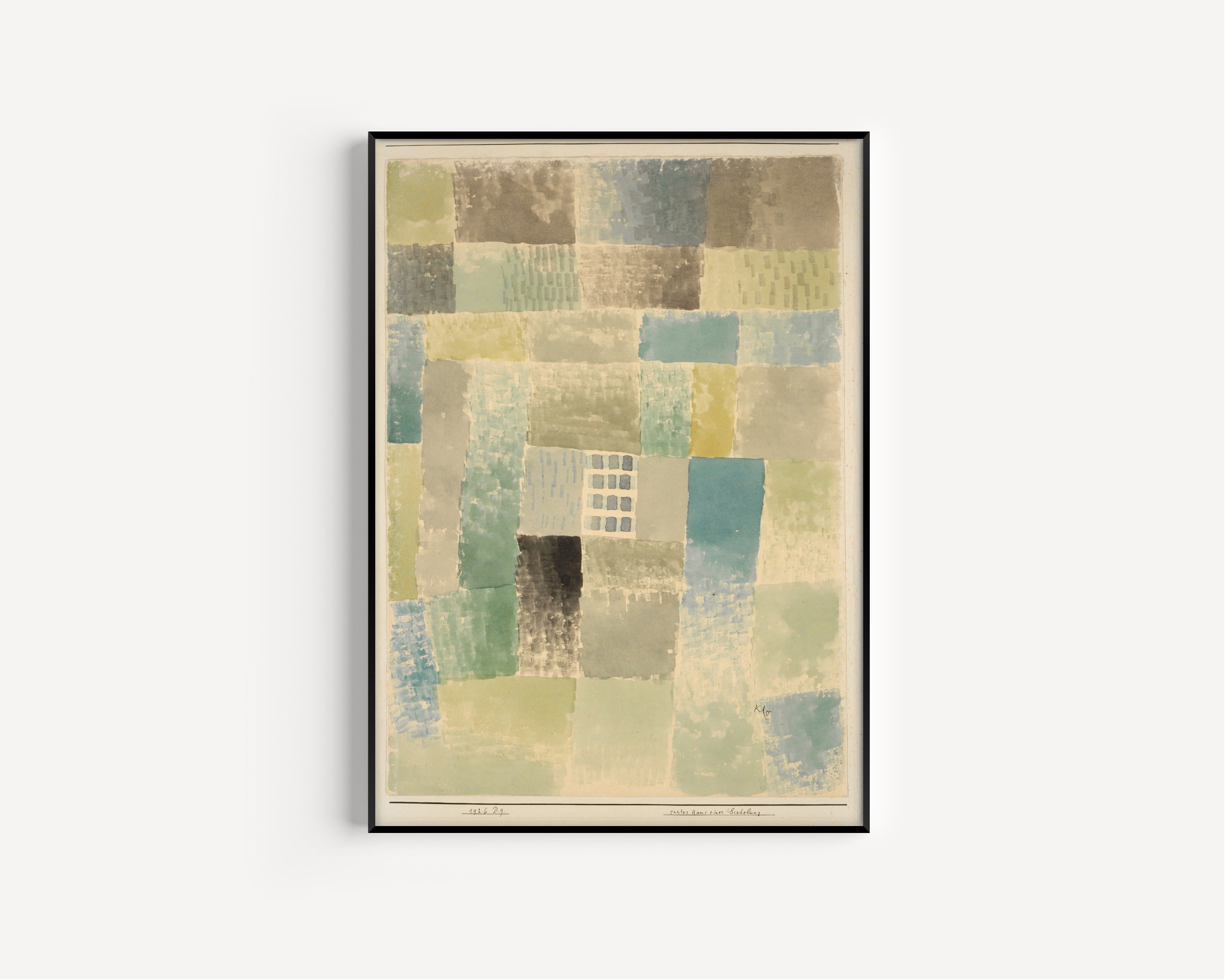 Paul Klee — First House of a Settlement | Bauhaus Fine Art Print - 9ArtPrints