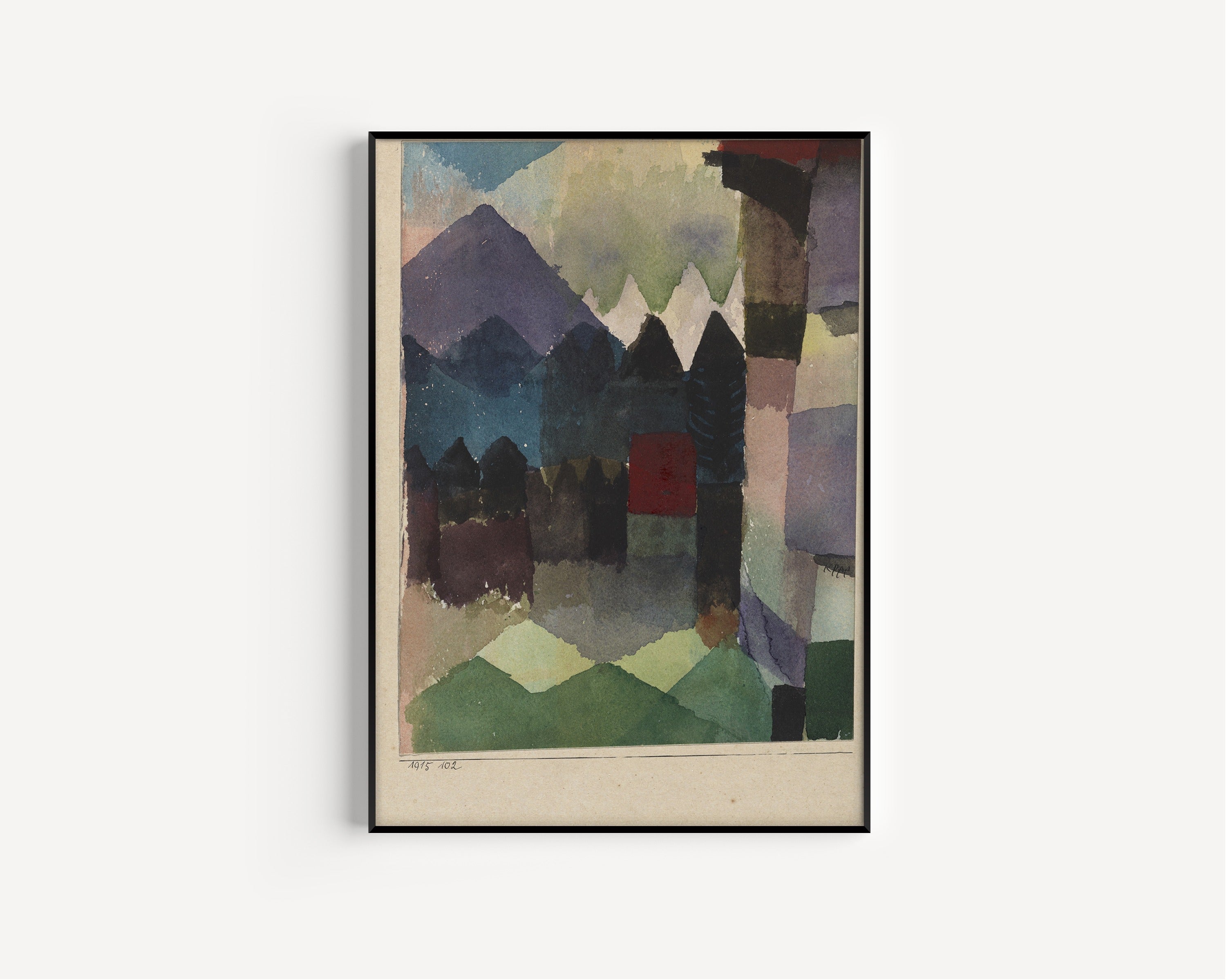 Paul Klee — Foehn in the Marc'schen Garden | Bauhaus Fine Art Print - 9ArtPrints