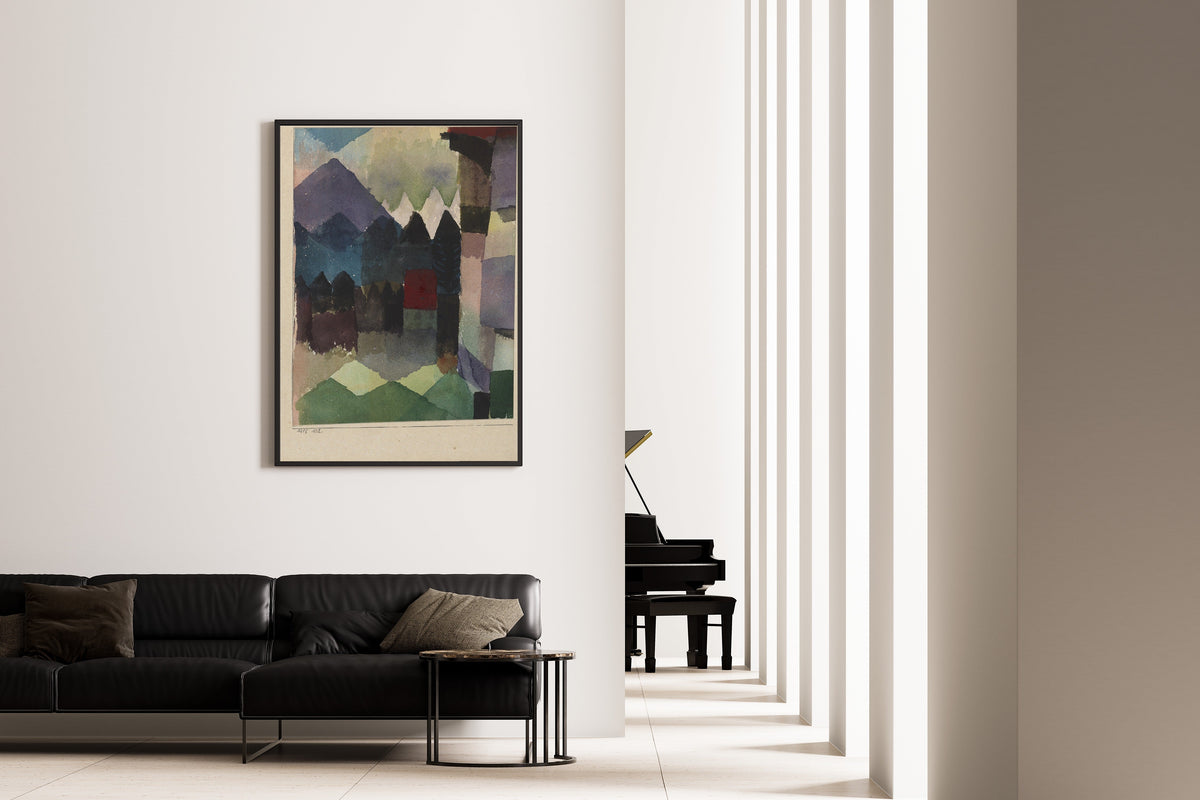 Paul Klee — Foehn in the Marc'schen Garden | Bauhaus Fine Art Print - 9ArtPrints
