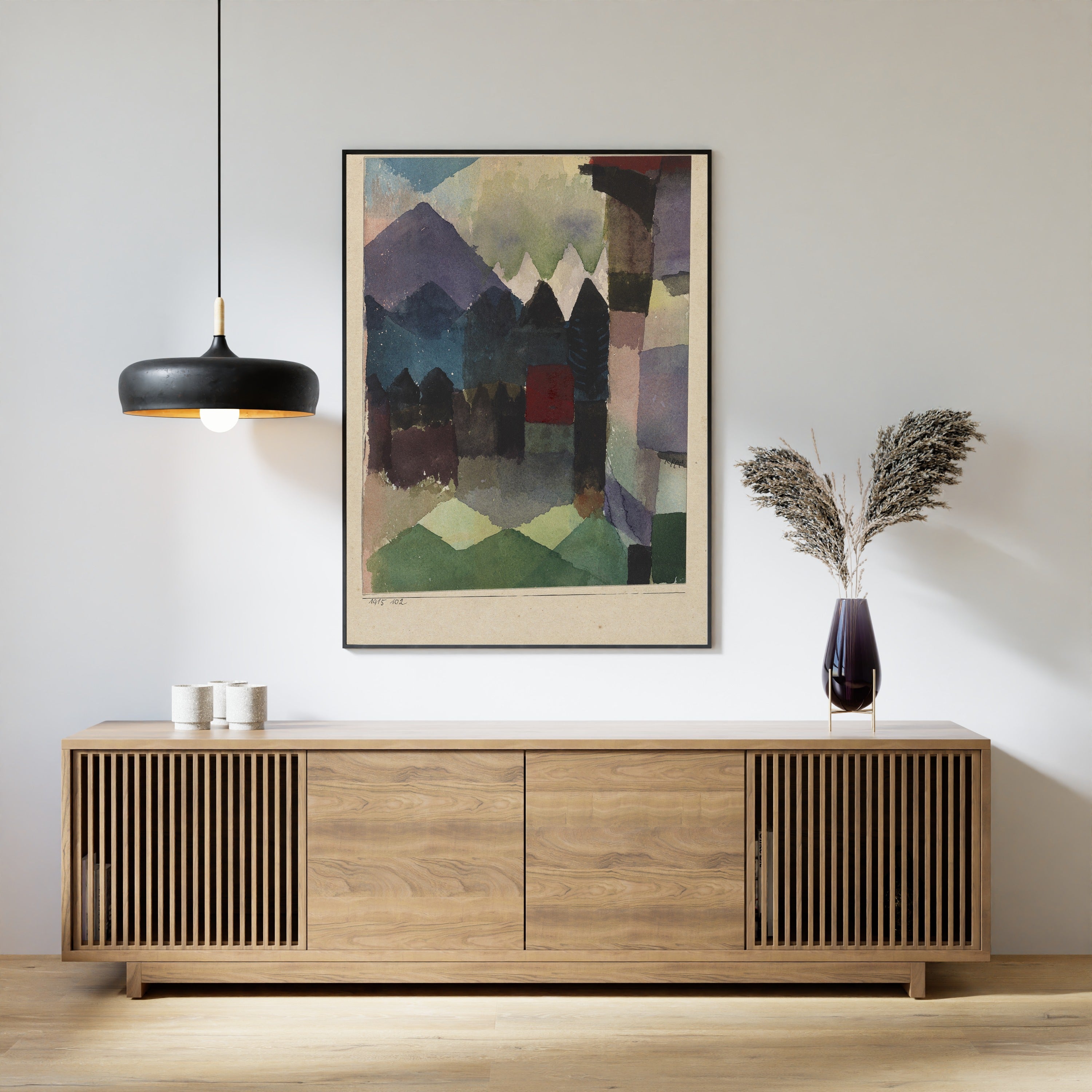 Paul Klee — Foehn in the Marc'schen Garden | Bauhaus Fine Art Print - 9ArtPrints