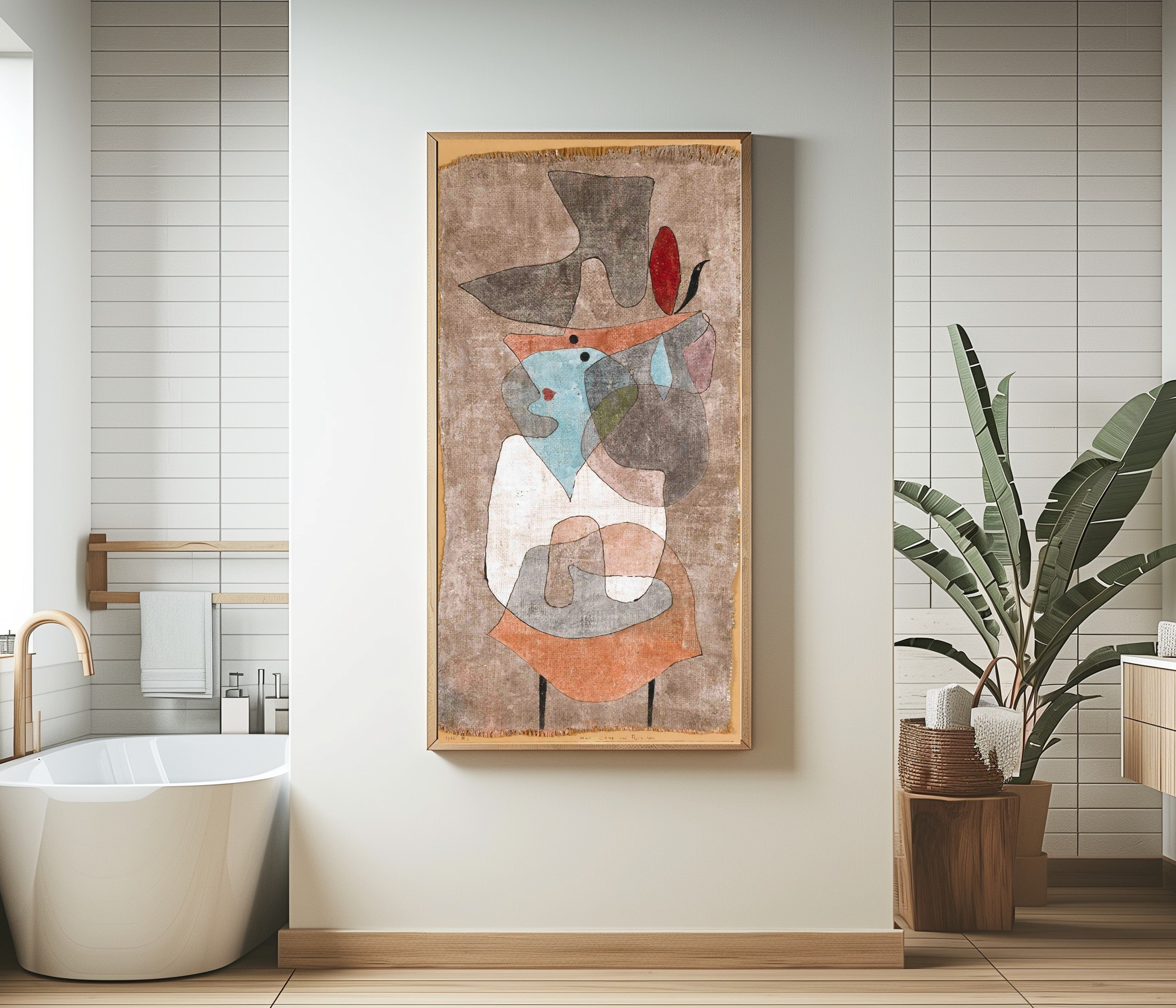 Paul Klee — Hat Lady and Little Table | Bauhaus Fine Art Print - 9ArtPrints