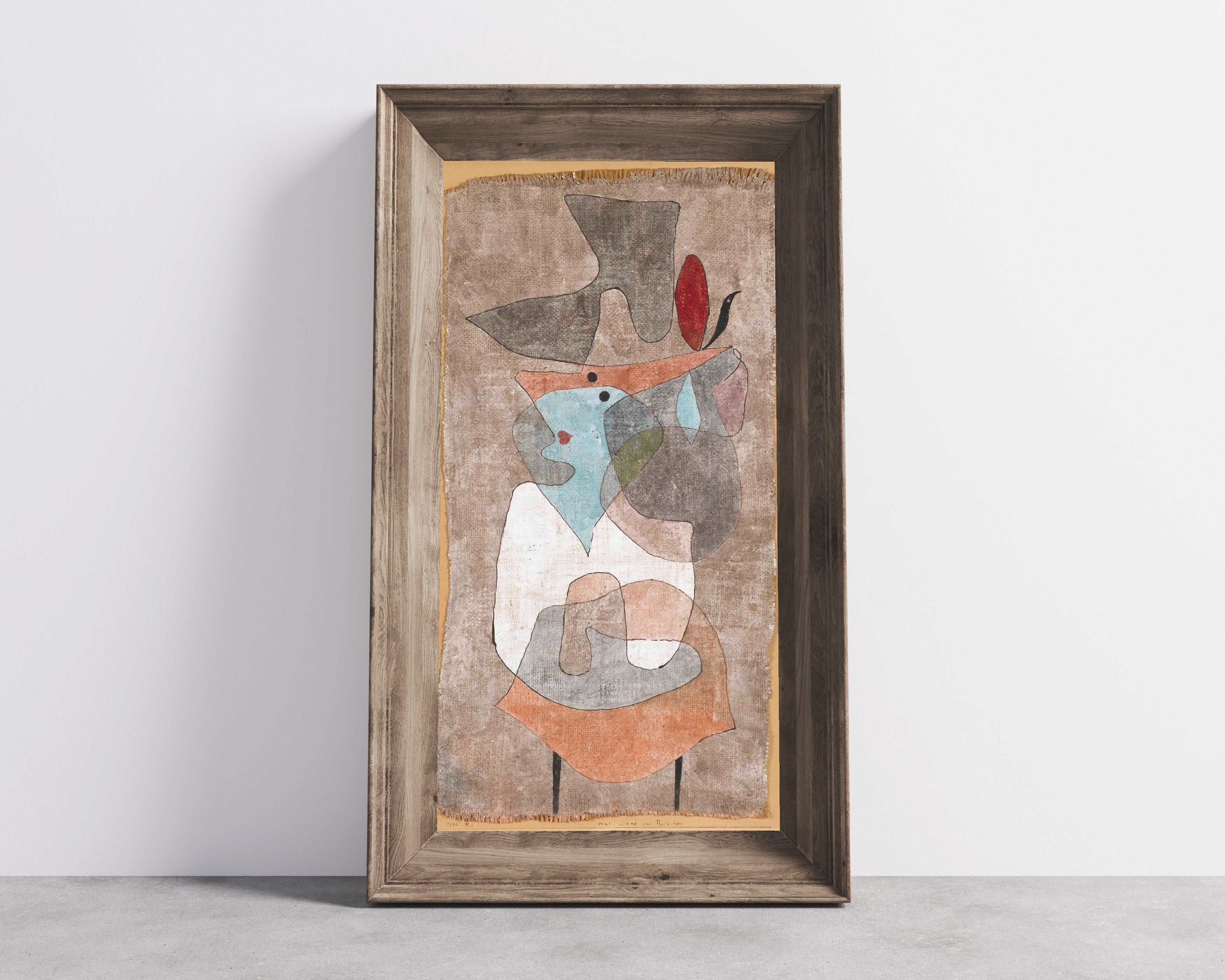 Paul Klee — Hat Lady and Little Table | Bauhaus Fine Art Print - 9ArtPrints