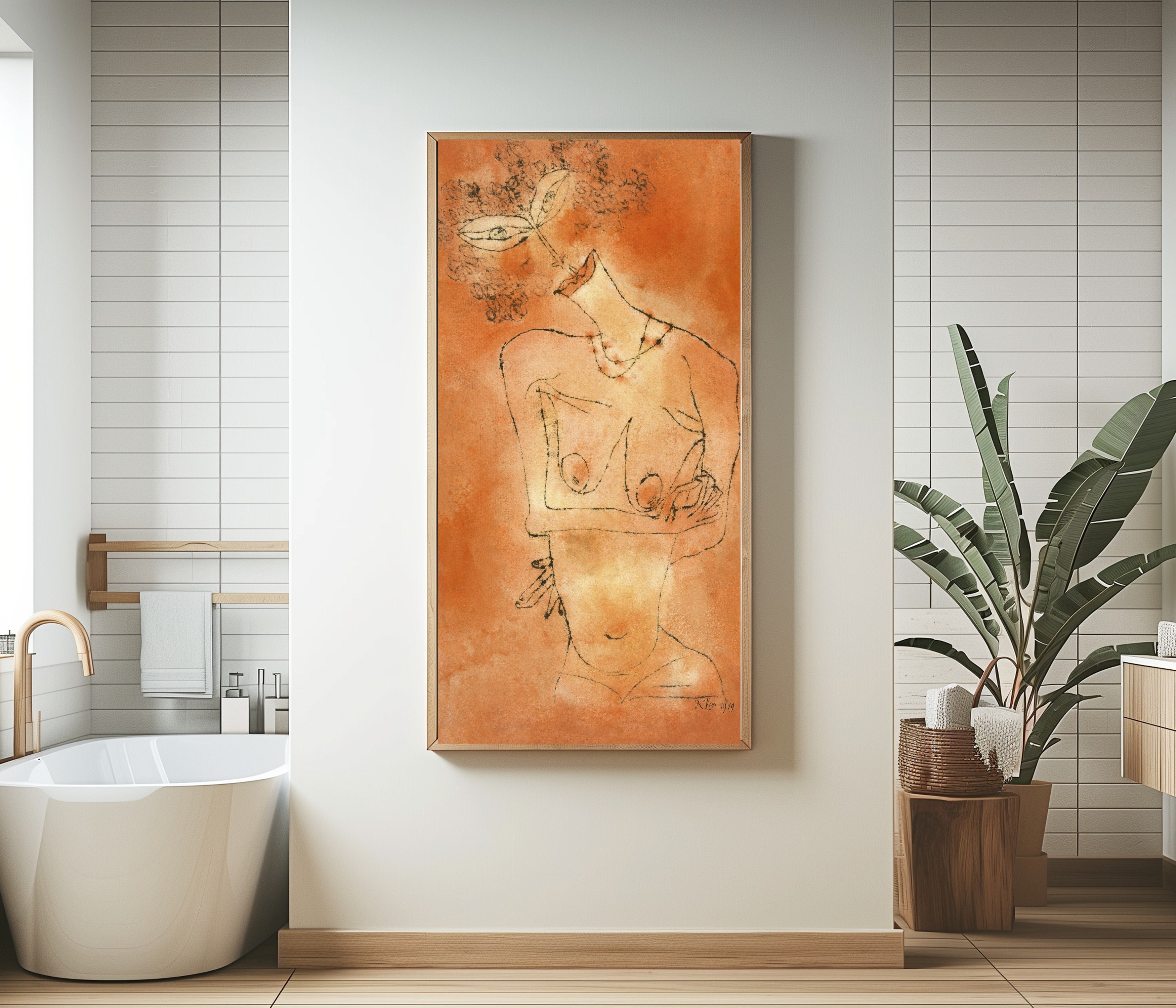 Paul Klee — Lady Inclining Her Head | Bauhaus Fine Art Print - 9ArtPrints