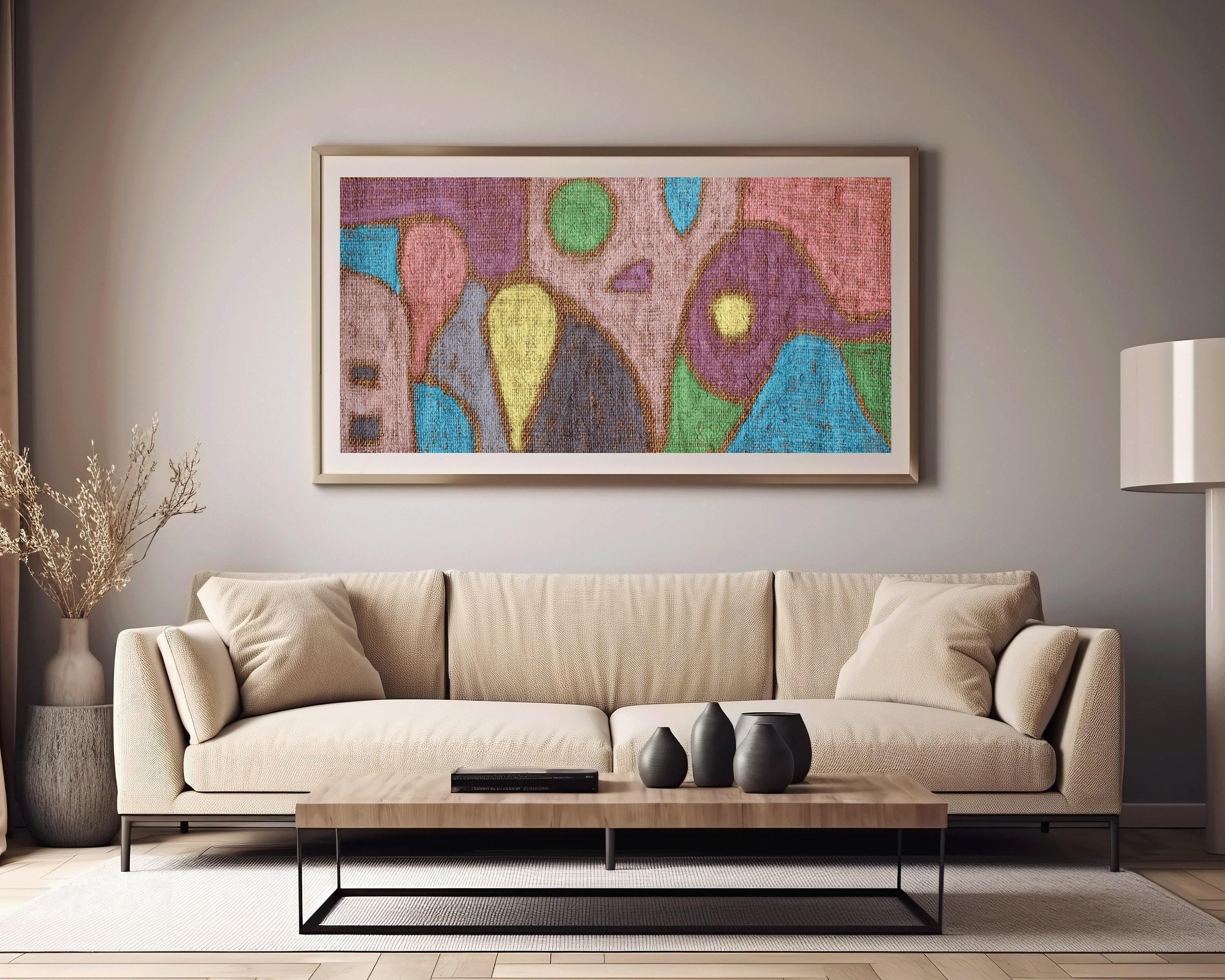 Paul Klee - Mild Fruit | Colorful Modern Abstract Wide Panoramic Art (available handframed or unframed) 2x1 - 9ArtPrints