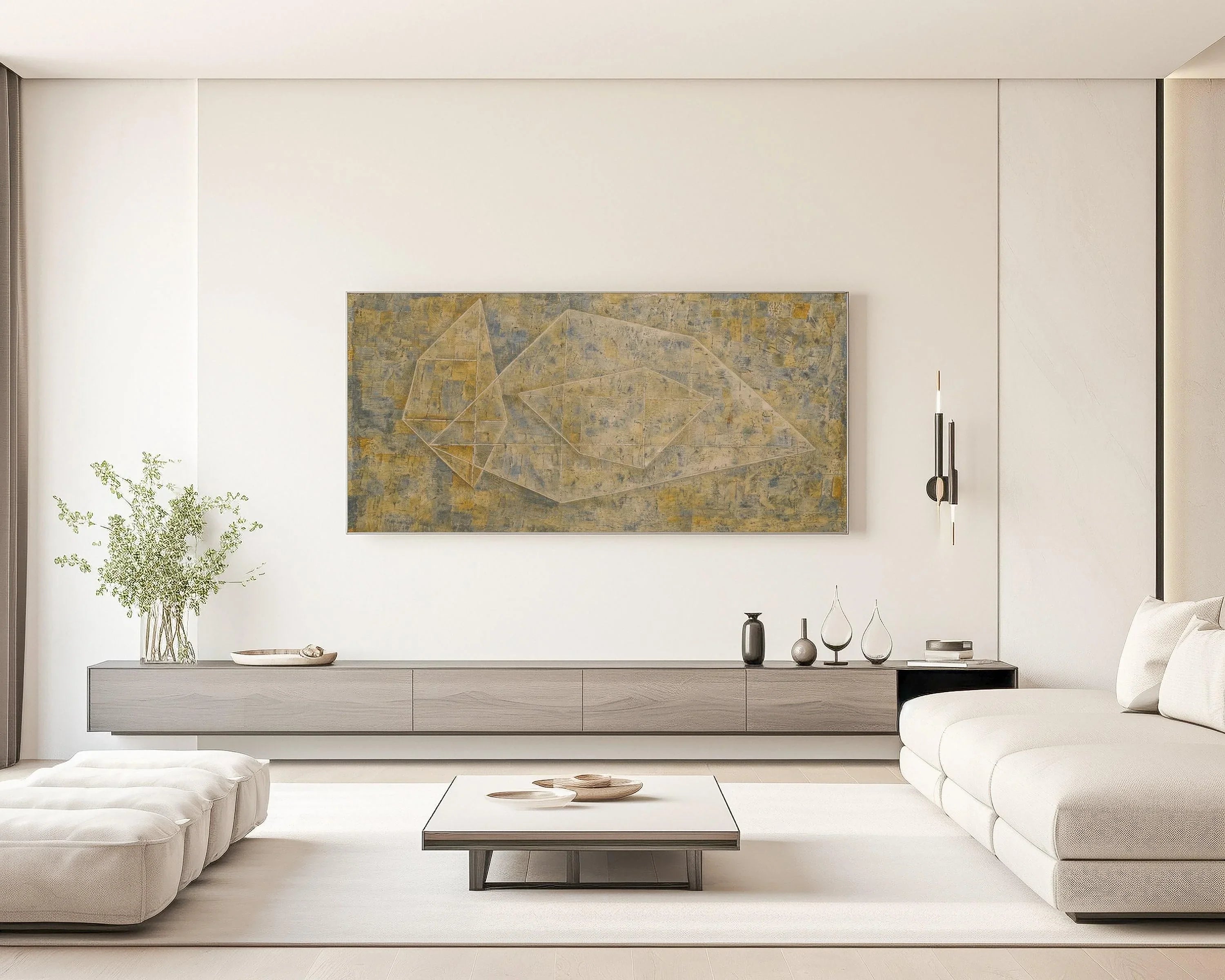 Paul Klee - P 14 | Modern Abstract Wide Panoramic Art (available handframed or unframed) 2x1 - 9ArtPrints